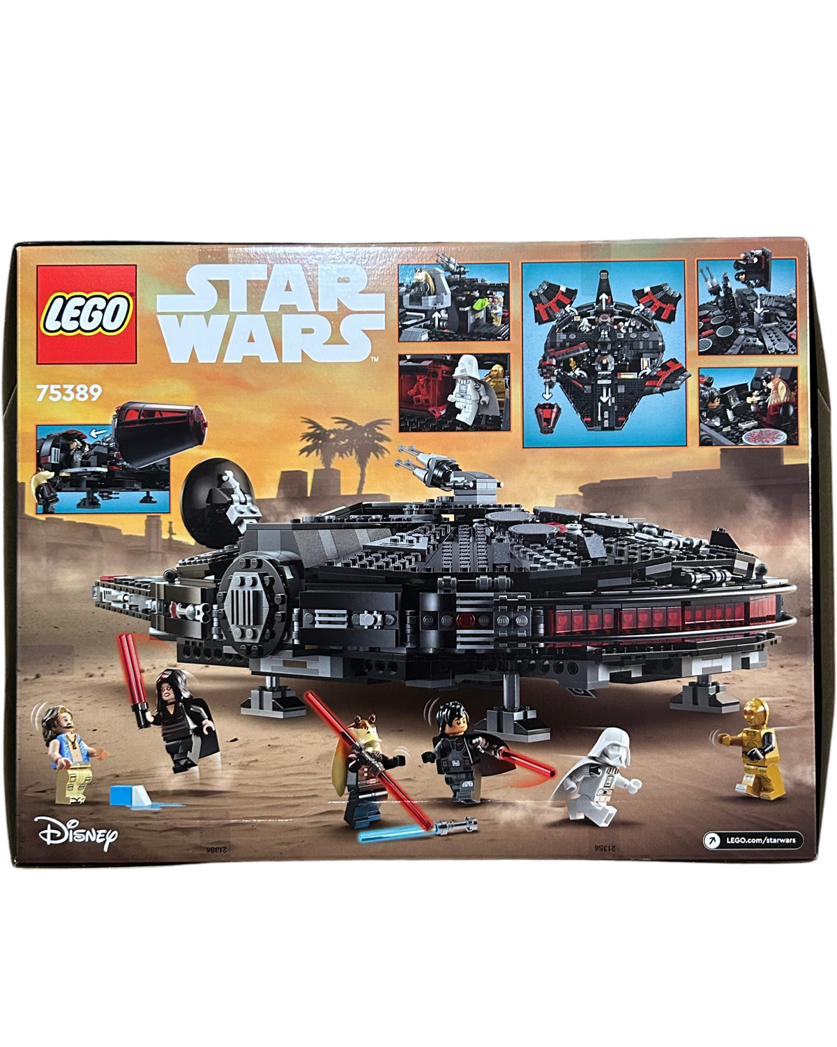 LEGO Star Wars The Dark Falcon 75389 ohne Minifiguren Rückansicht brick2d2