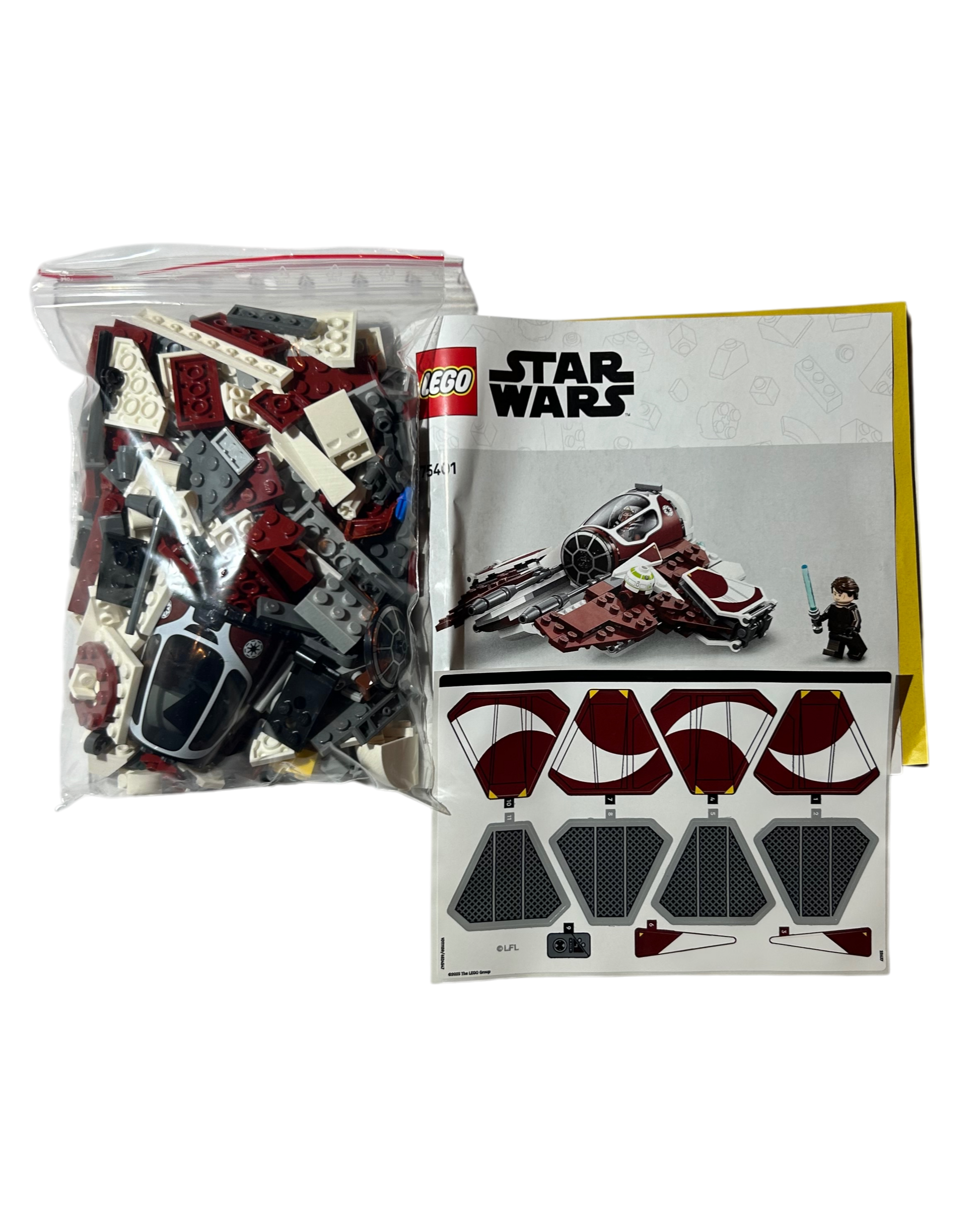 Lego Star Wars Ahsoka´s Jedi Interceptor Set 75401 OHNE MINIFIGUREN