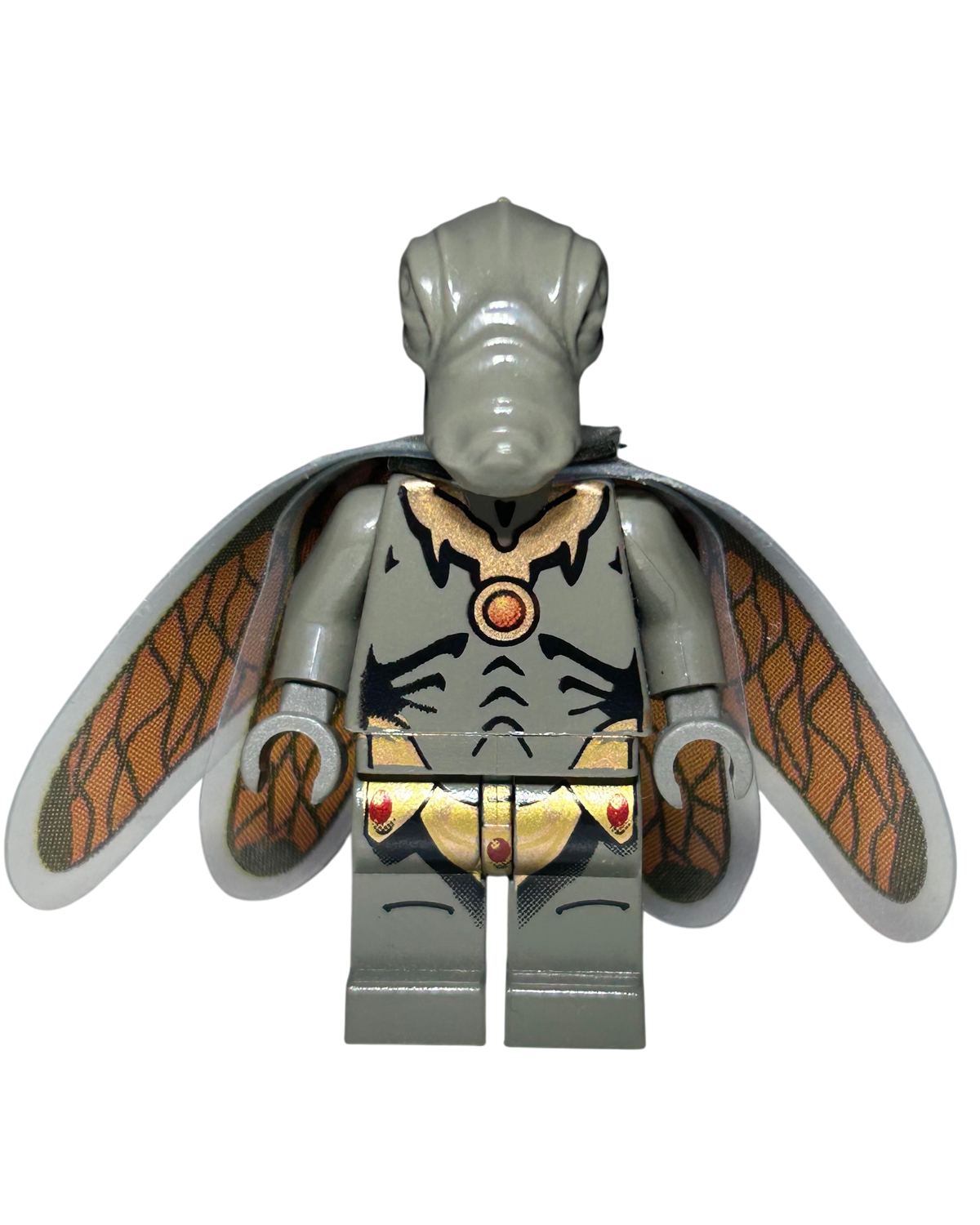 LEGO Star Wars Minifigur Geonosian mit Flügeln SW0078 Vorderansicht brick2d2