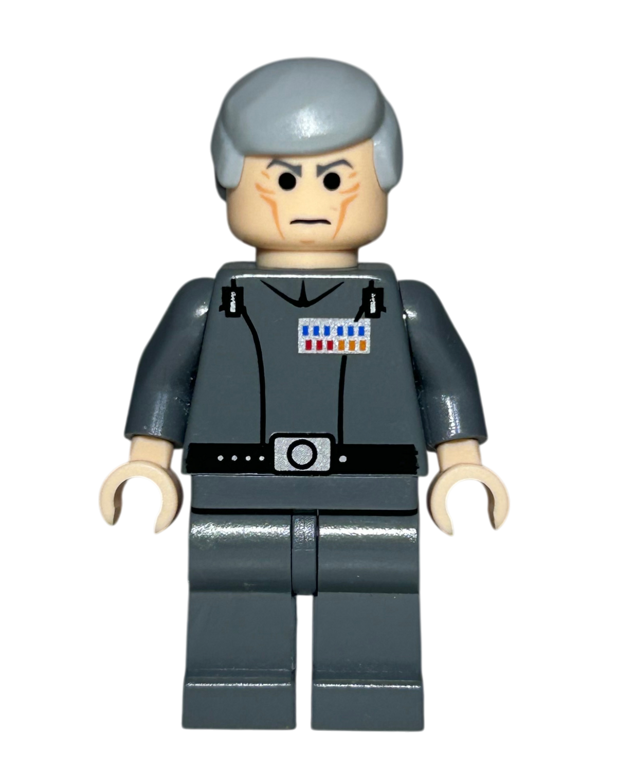 Grand Moff Wilhuff Tarkin SW0157 LEGO Star Wars Minifigur Vorderansicht brick2d2