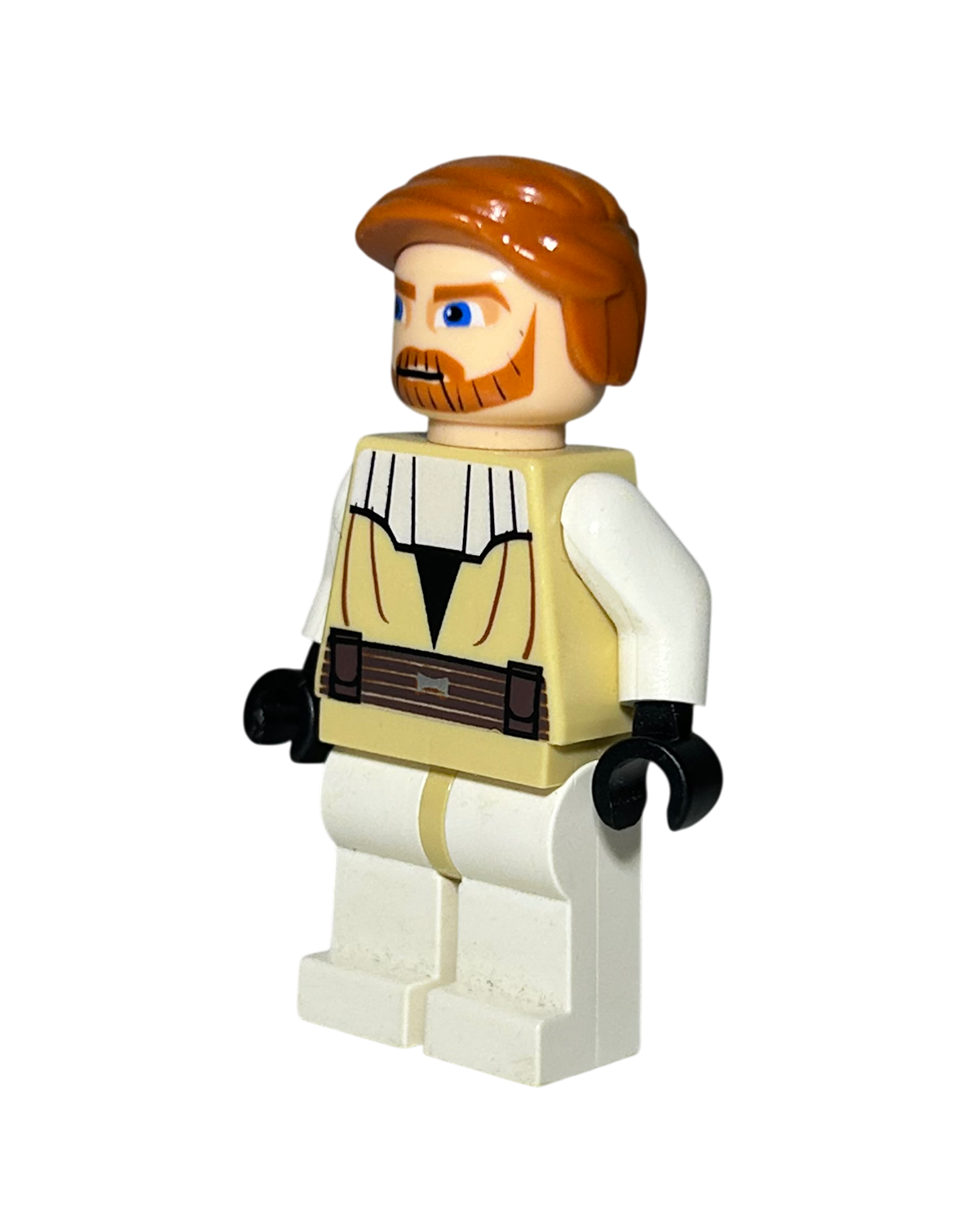 Obi-Wan Kenobi SW0197 Clone Wars LEGO Star Wars Minifigur Seitenansicht rechts brick2d2