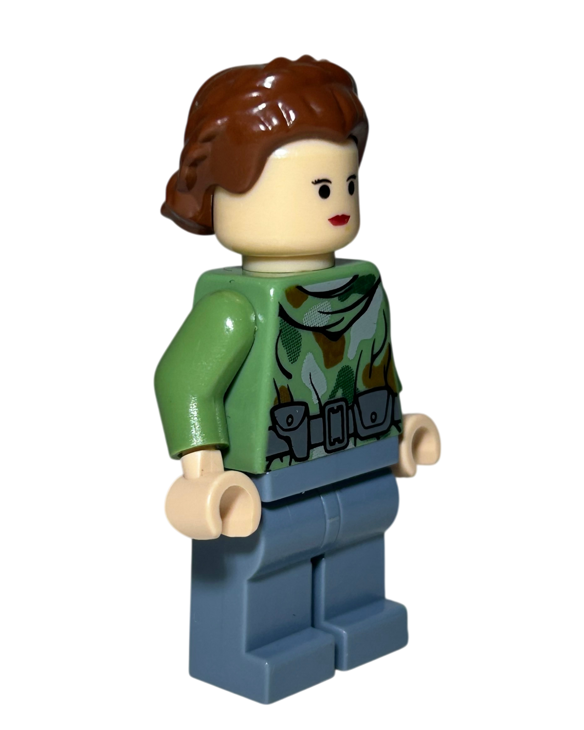 Prinzessin Leia Endor Outfit SW0235 LEGO Star Wars Minifigur Seitenansicht links brick2d2