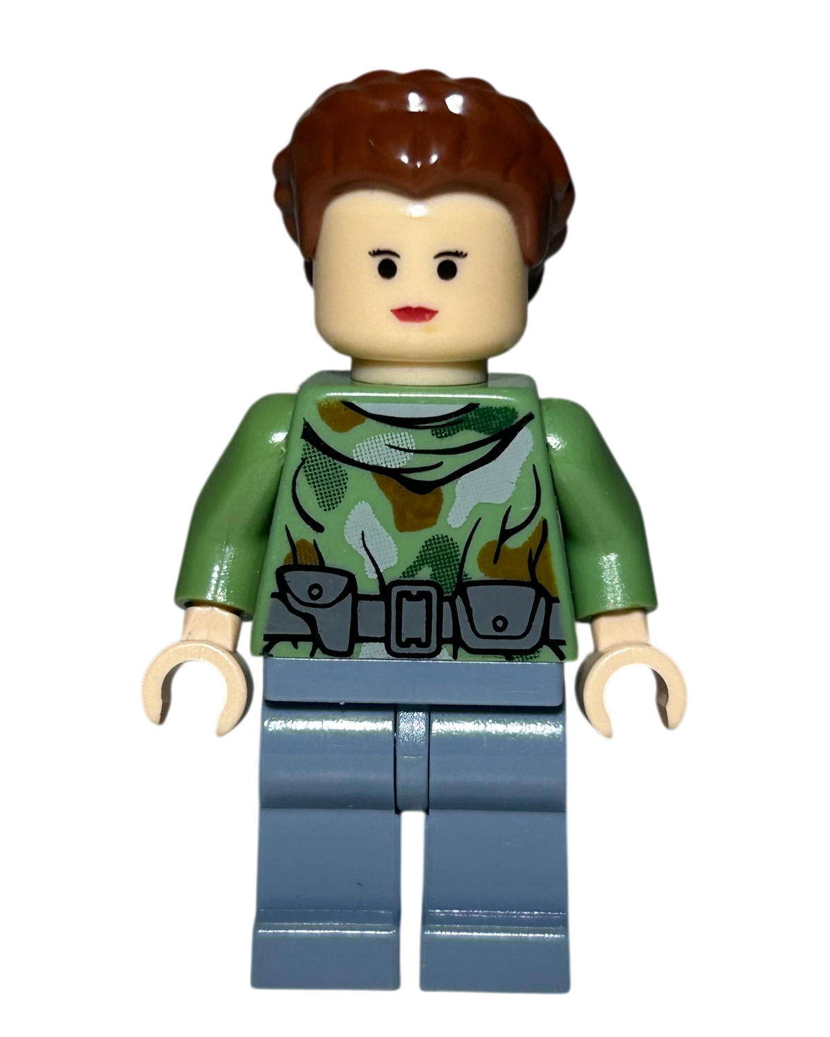 Prinzessin Leia Endor Outfit SW0235 LEGO Star Wars Minifigur Vorderansicht brick2d2