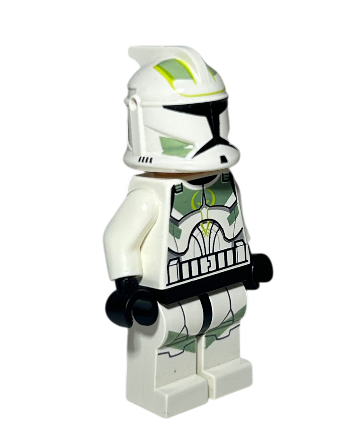 Phase 1 Horn Company Clone Trooper SW0298 LEGO Star Wars Minifigur Seitenansicht links brick2d2