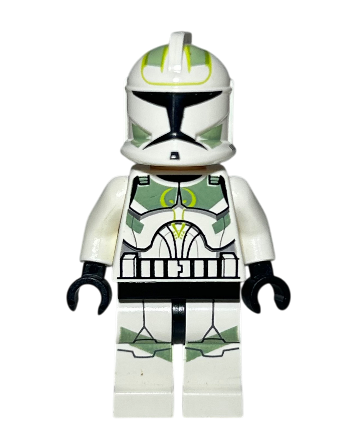Phase 1 Horn Company Clone Trooper SW0298 LEGO Star Wars Minifigur Vorderansicht brick2d2