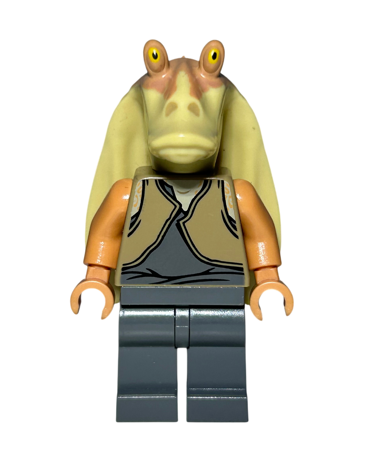Jar Jar Binks SW0301 LEGO Star Wars Minifigur Vorderansicht brick2d2