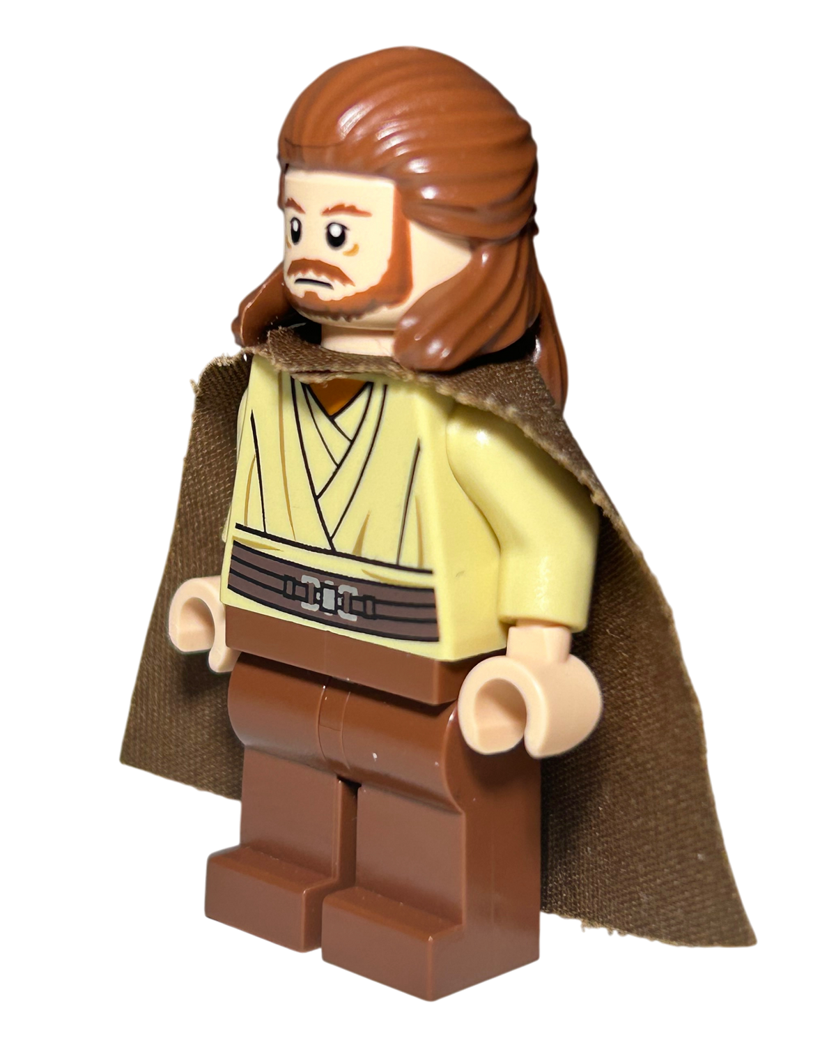LEGO Star Wars Minifigur Qui-Gon Jinn SW0322 Seitenansicht rechts brick2d2