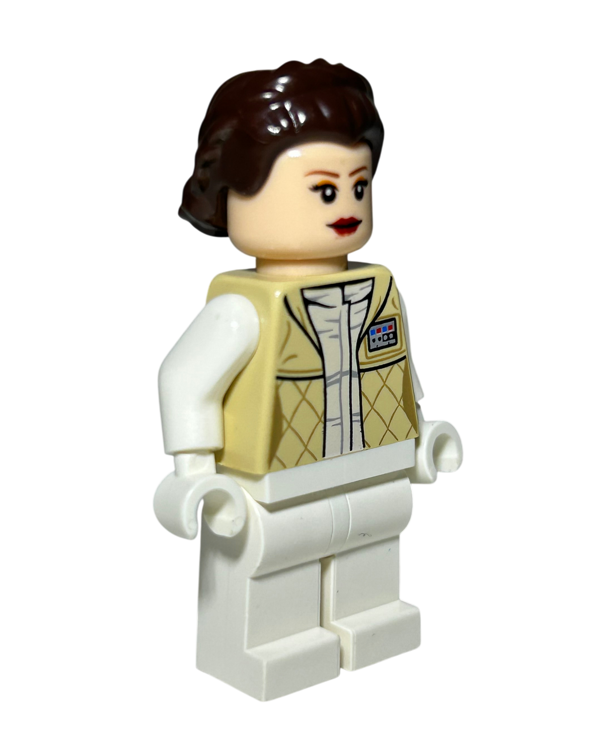 Prinzessin Leia Hoth Outfit SW0346 LEGO Star Wars Minifigur Seitenansicht links brick2d2