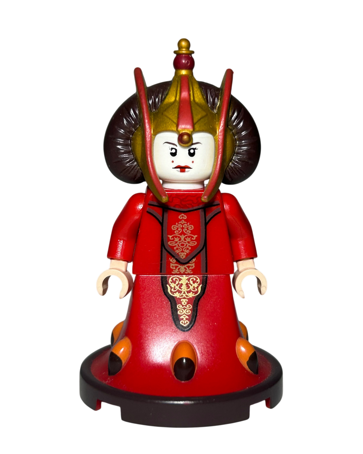 Königin Amidala SW0387 LEGO Star Wars Minifigur Bongo Set Vorderansicht brick2d2