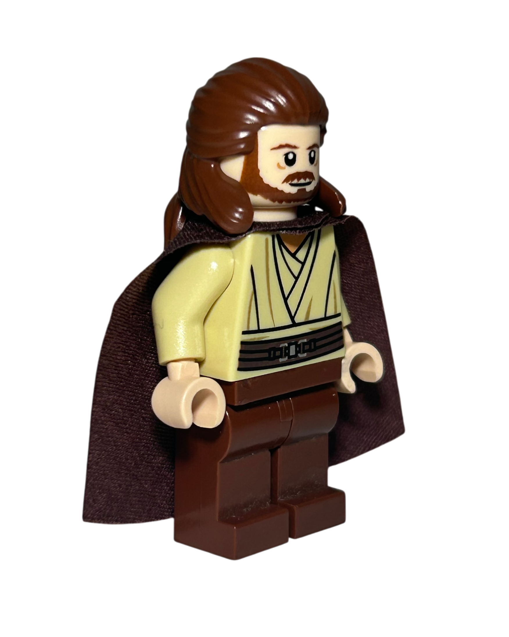 LEGO Star Wars Minifigur Qui-Gon Jinn SW0410 Seitenansicht