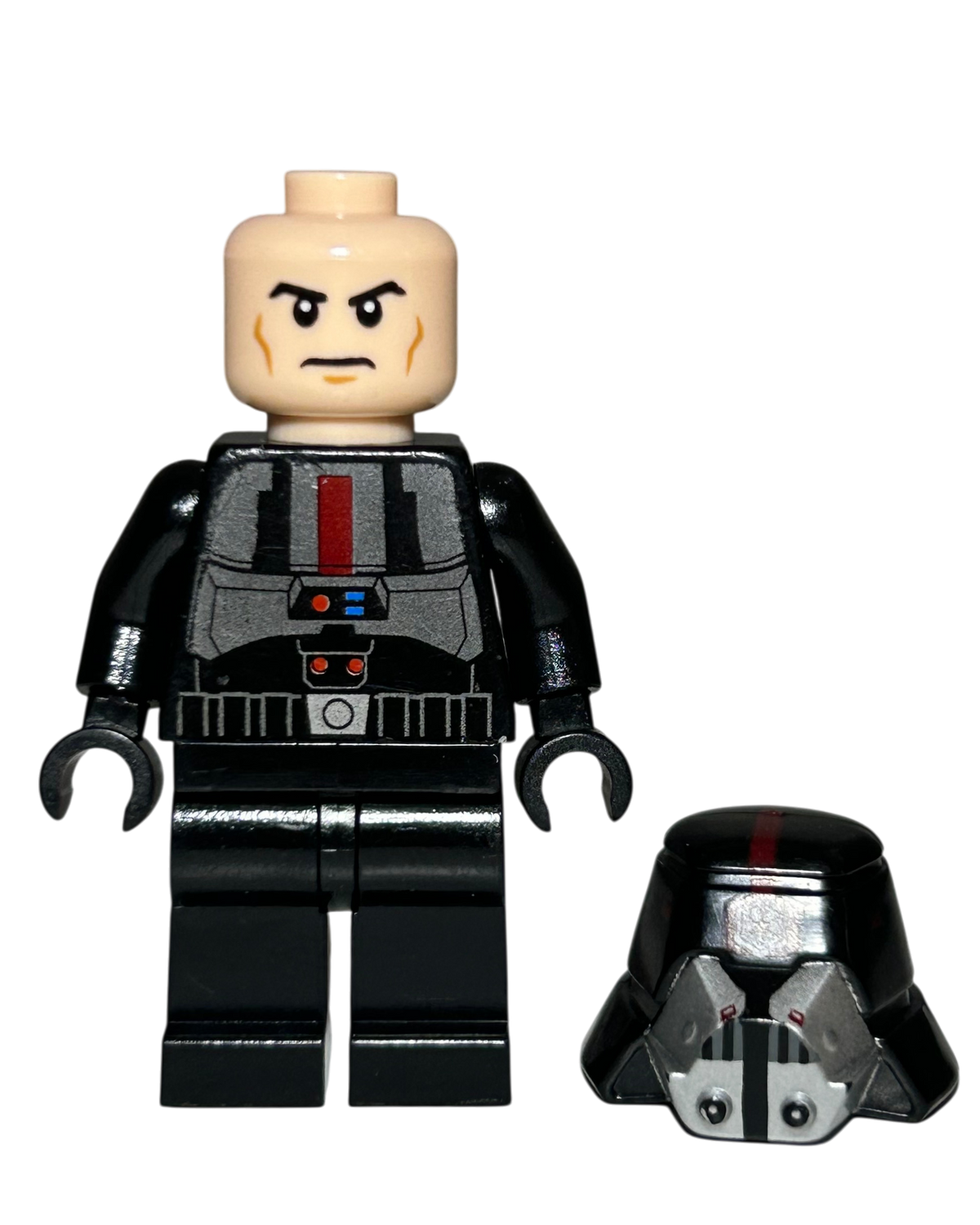 Sith Trooper SW0414 LEGO Star Wars Minifigur schwarze Rüstung Detailansicht brick2d2