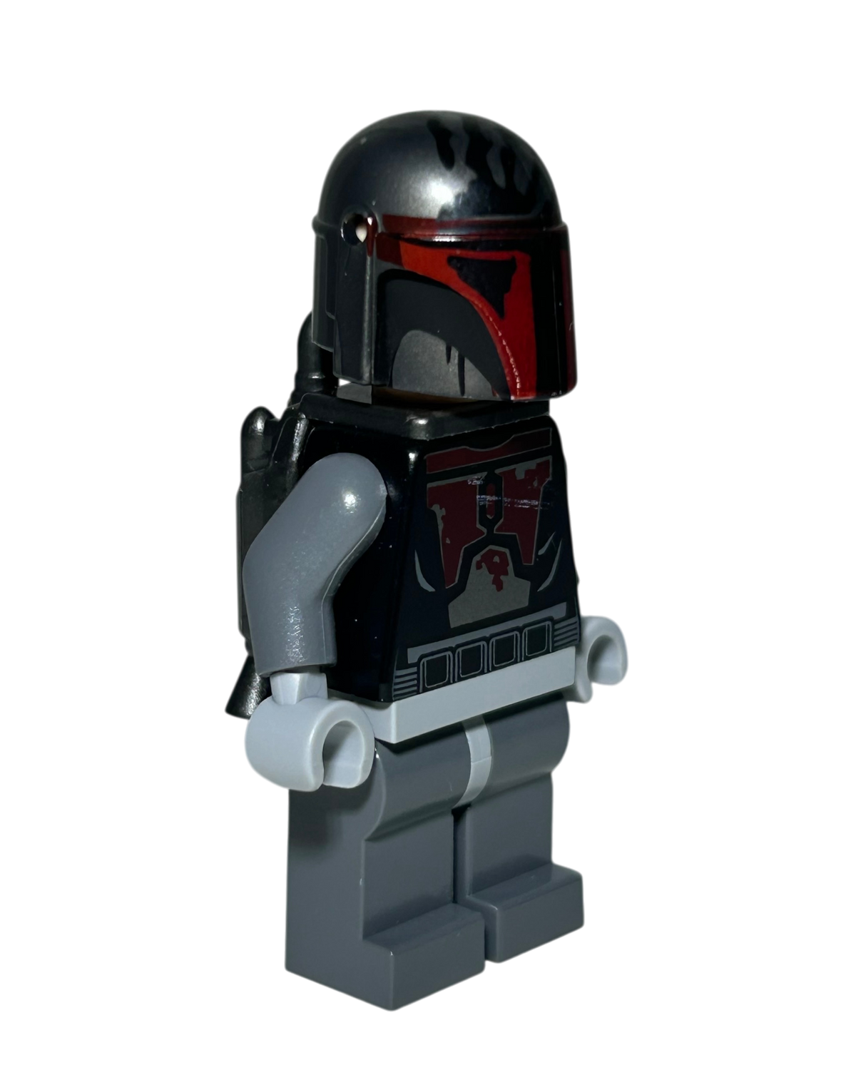 Mandalorian Super Commando SW0494 LEGO Star Wars Minifigur Seitenansicht links brick2d2