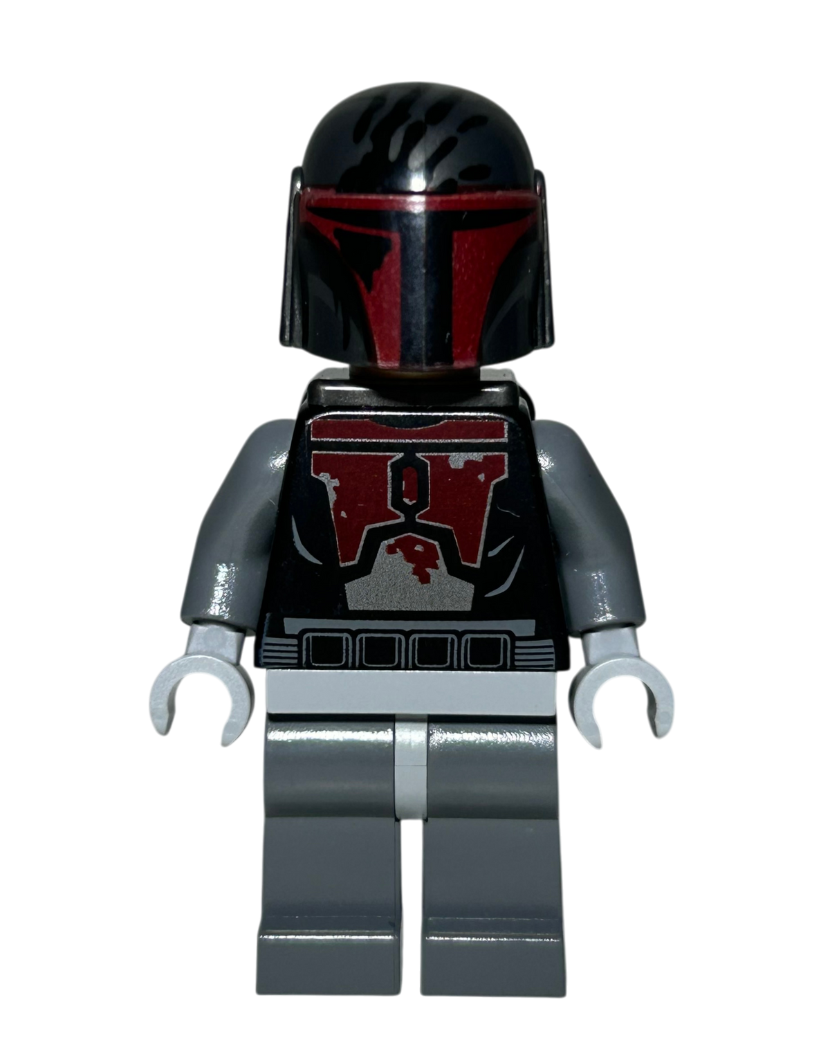 Mandalorian Super Commando SW0495 LEGO Star Wars Minifigur Vorderansicht brick2d2