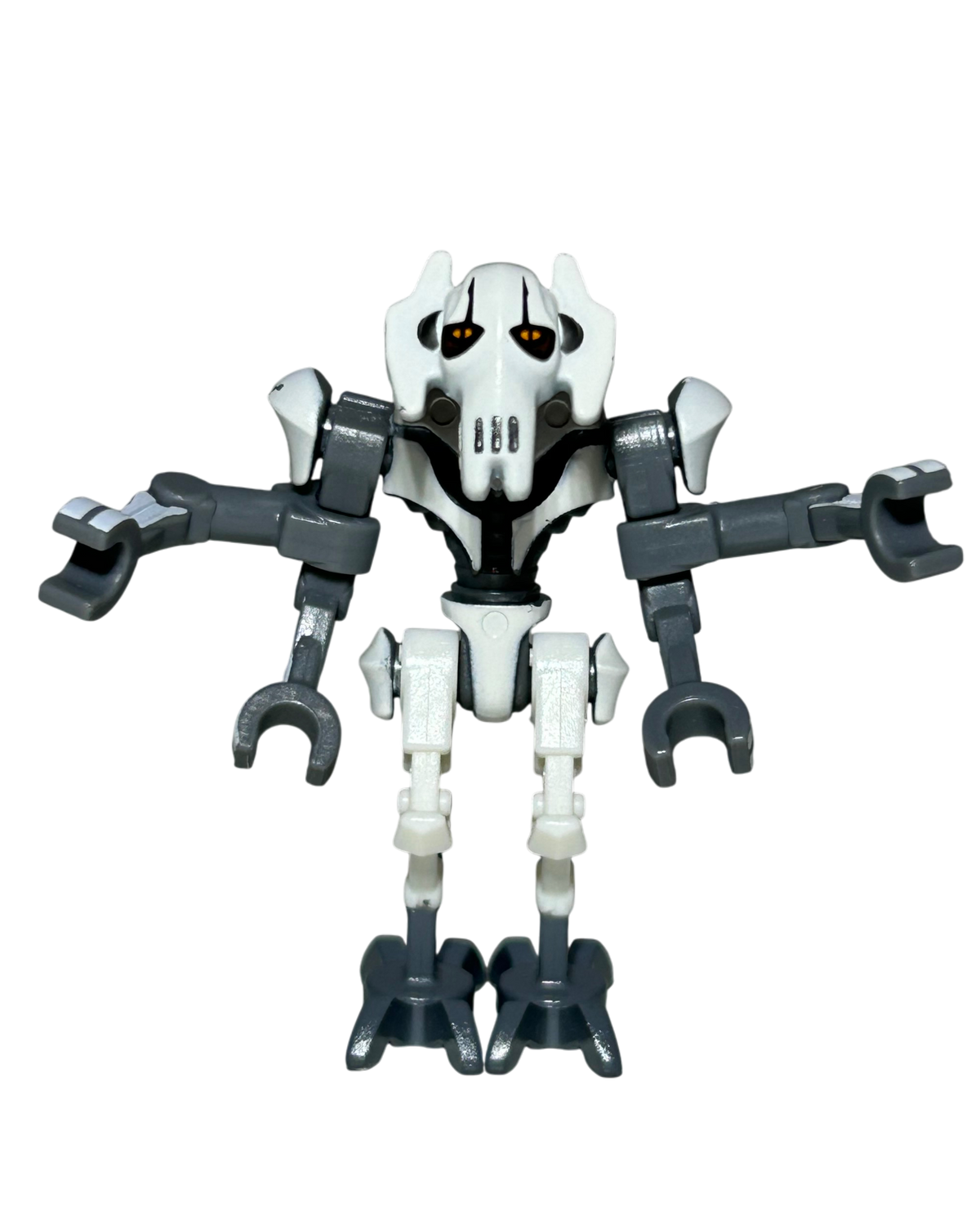 General Grievous SW0515 LEGO Star Wars Minifigur mit 4 Lichtschwertern Detailansicht brick2d2