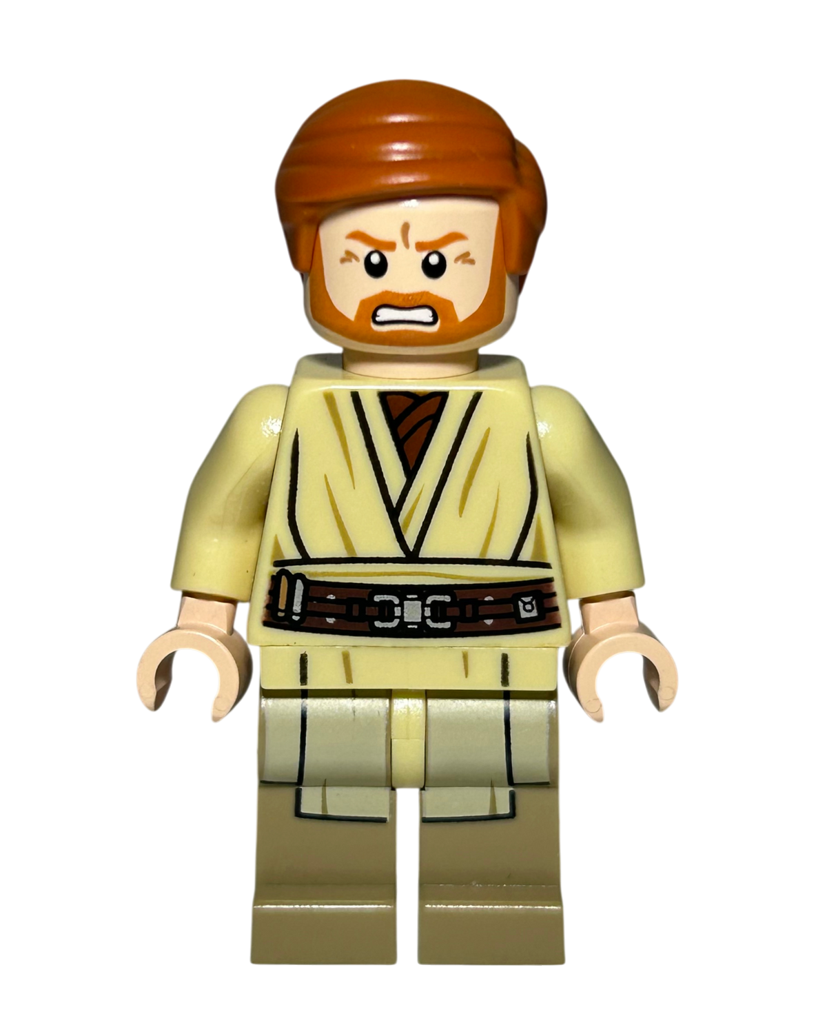 Obi-Wan Kenobi SW0535 LEGO Star Wars Minifigur Vorderansicht brick2d2