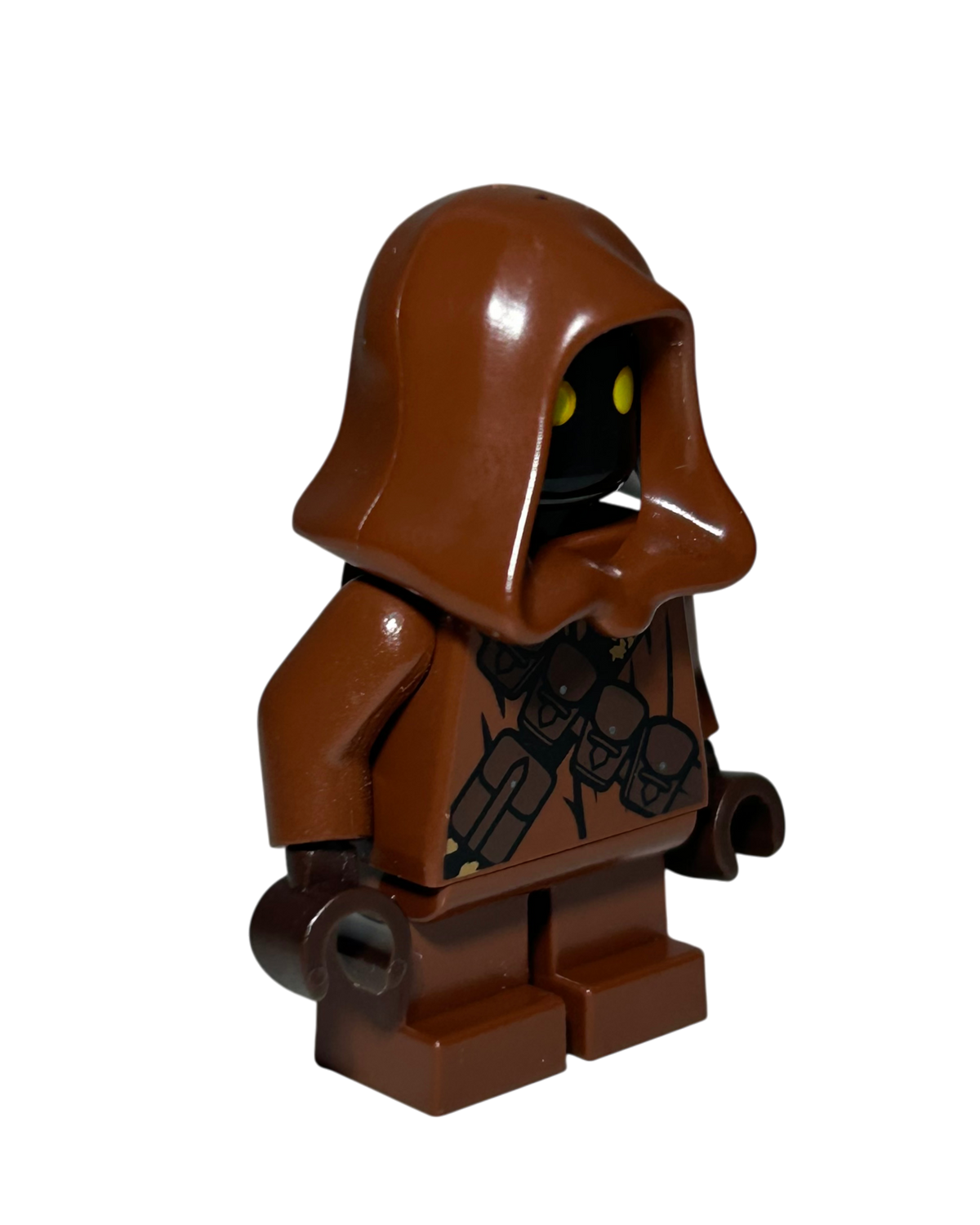 Jawa mit Goldenem Band SW0590 LEGO Star Wars Minifigur Seitenansicht links brick2d2