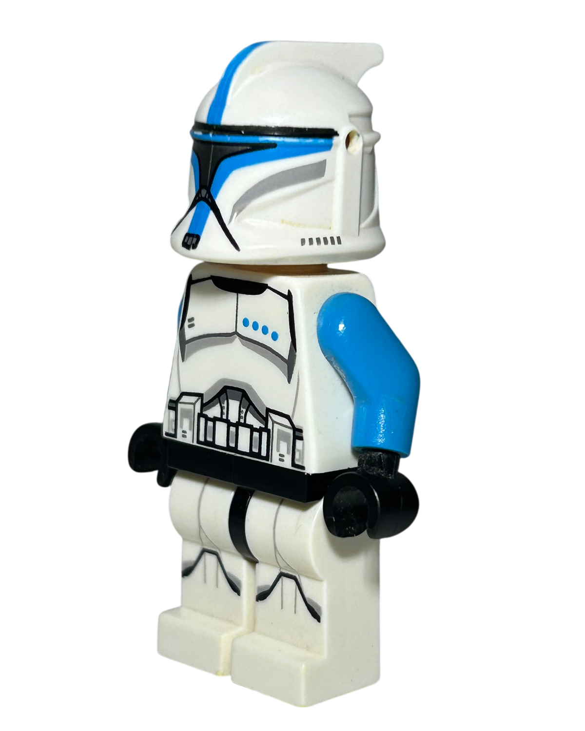 Lego Star Wars Minifigur Clone Trooper Lieutenant Phase 1 SW0629 Seitenansicht rechts brick2d2
