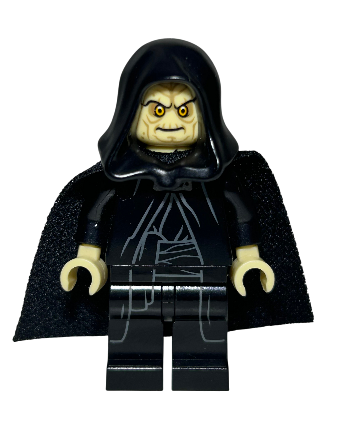 Emperor Palpatine Stoffcape SW0634a LEGO Star Wars Minifigur Vorderansicht brick2d2