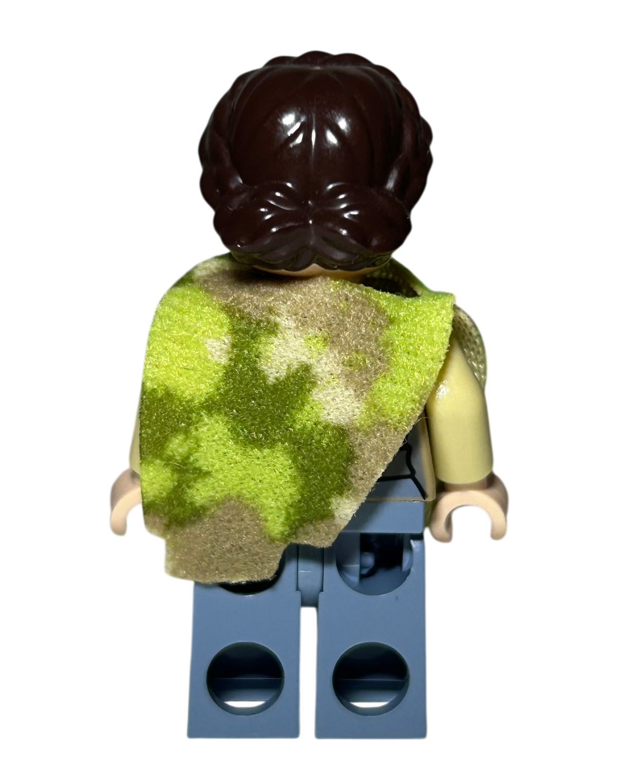 Prinzessin Leia Endor Outfit mit Camouflage Poncho SW0643 LEGO Star Wars Minifigur Rückansicht brick2d2