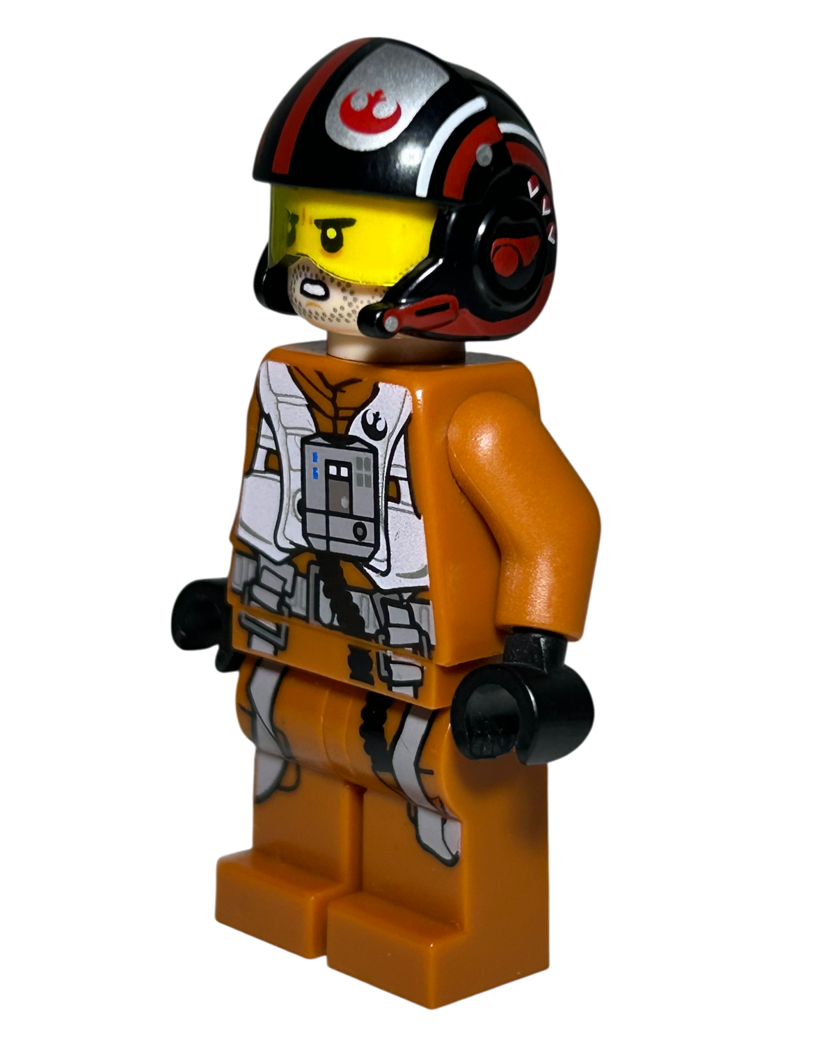 Lego Star Wars Minifigur Poe Dameron SW0658 Seitenansicht rechts Brick2d2