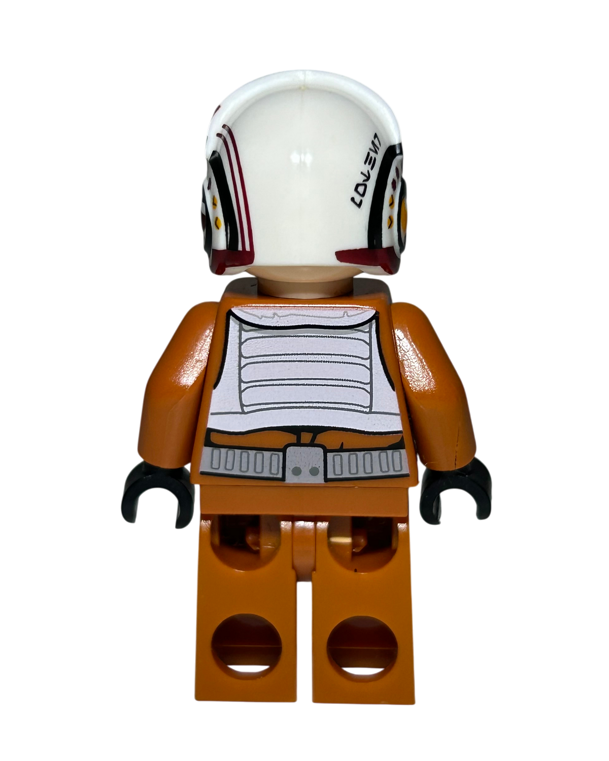 X-Wing Pilot SW0659 LEGO Star Wars Minifigur Rückansicht brick2d2