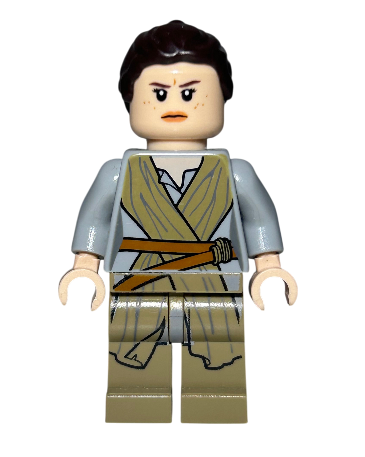 LEGO Star Wars Minifigur Rey Skywalker SW0677 Vorderansicht – Brick2D2