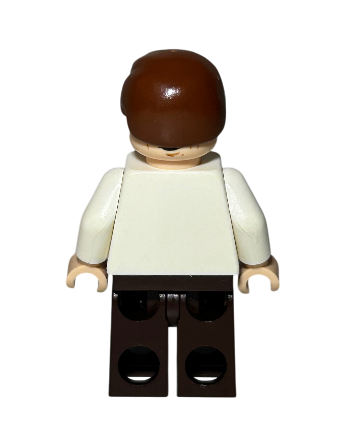 Han Solo SW0714 LEGO Star Wars Minifigur mit Karbonit Gesicht Rückansicht brick2d2
