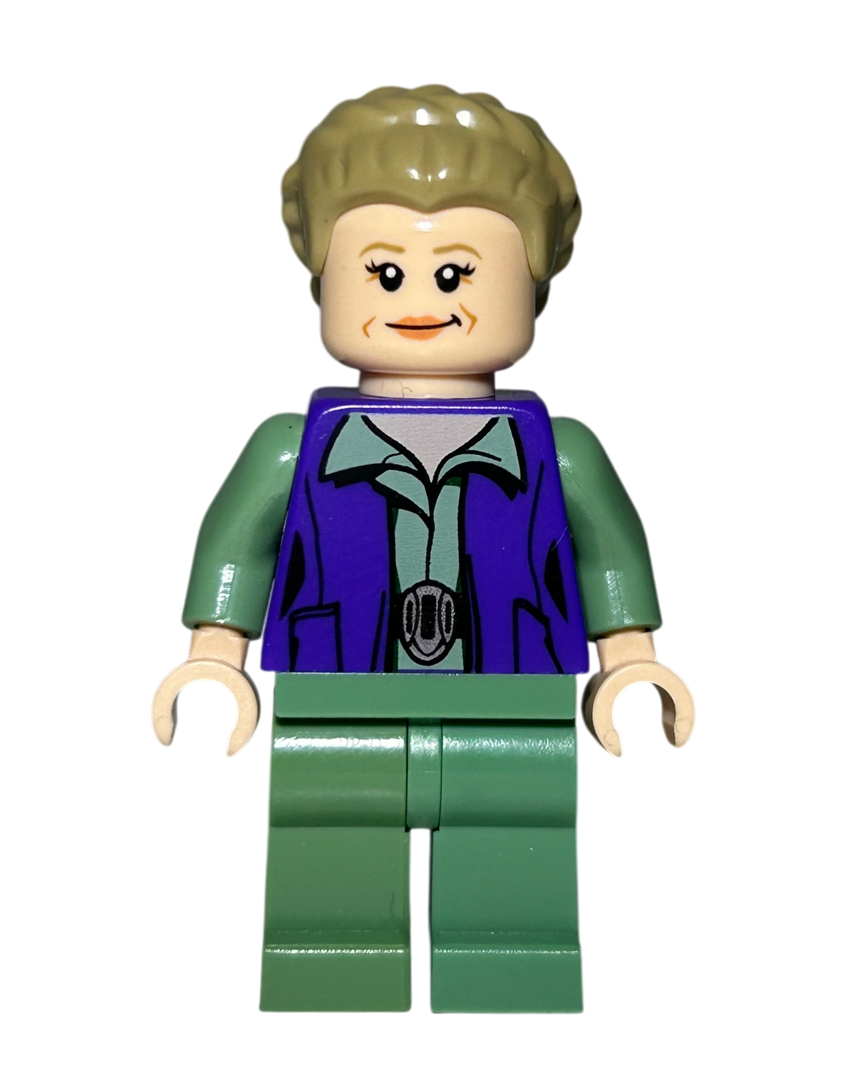 General Leia SW0718 LEGO Star Wars Minifigur Vorderansicht brick2d2