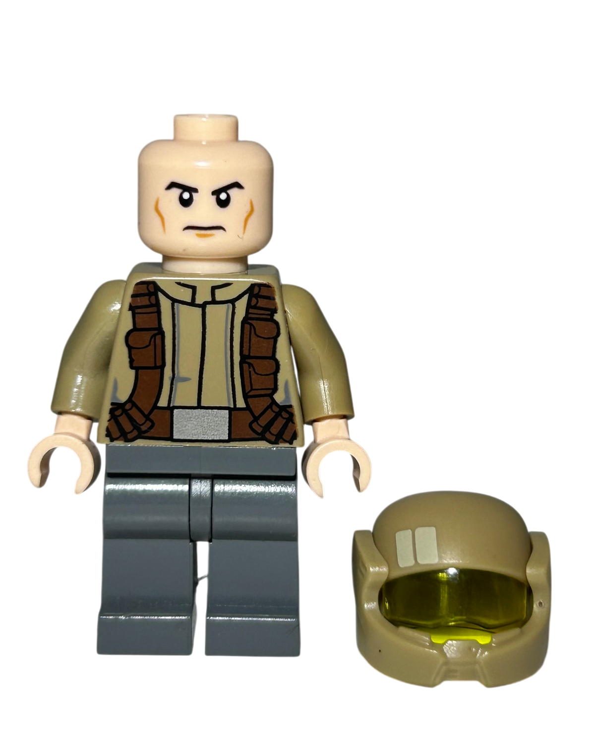 Resistance Trooper Dunkelbeige Jacke SW0720 LEGO Star Wars Minifigur Detailansicht brick2d2
