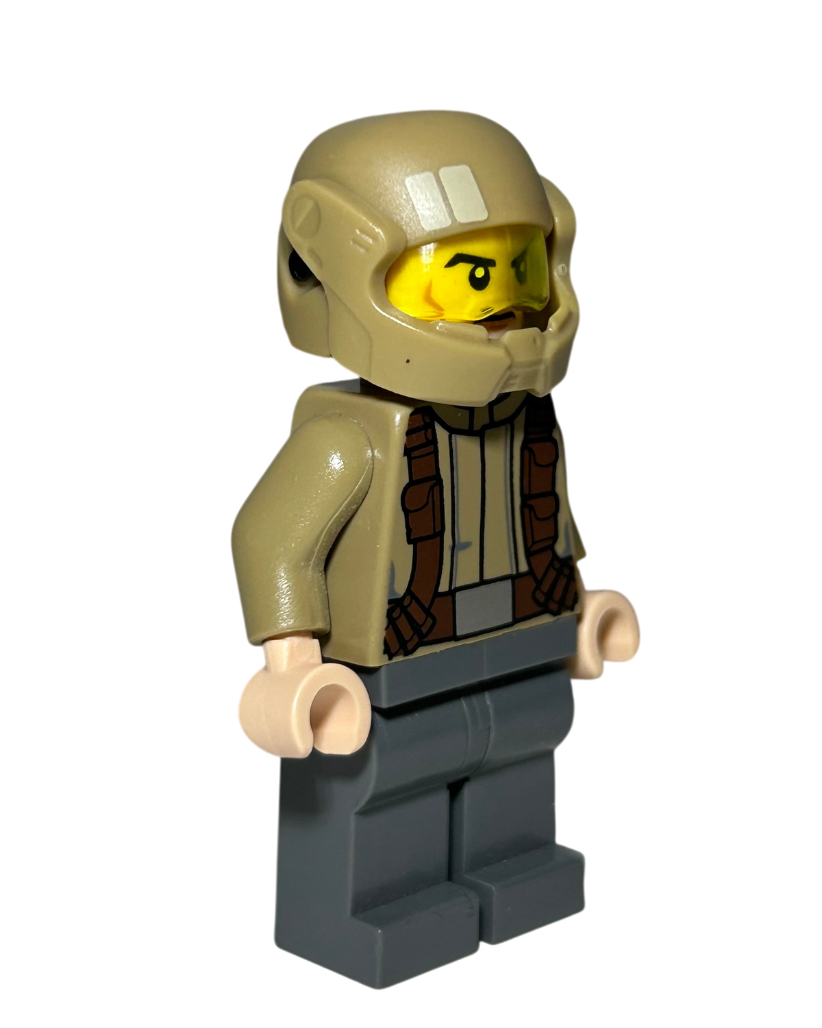Resistance Trooper Dunkelbeige Jacke SW0720 LEGO Star Wars Minifigur Seitenansicht links brick2d2