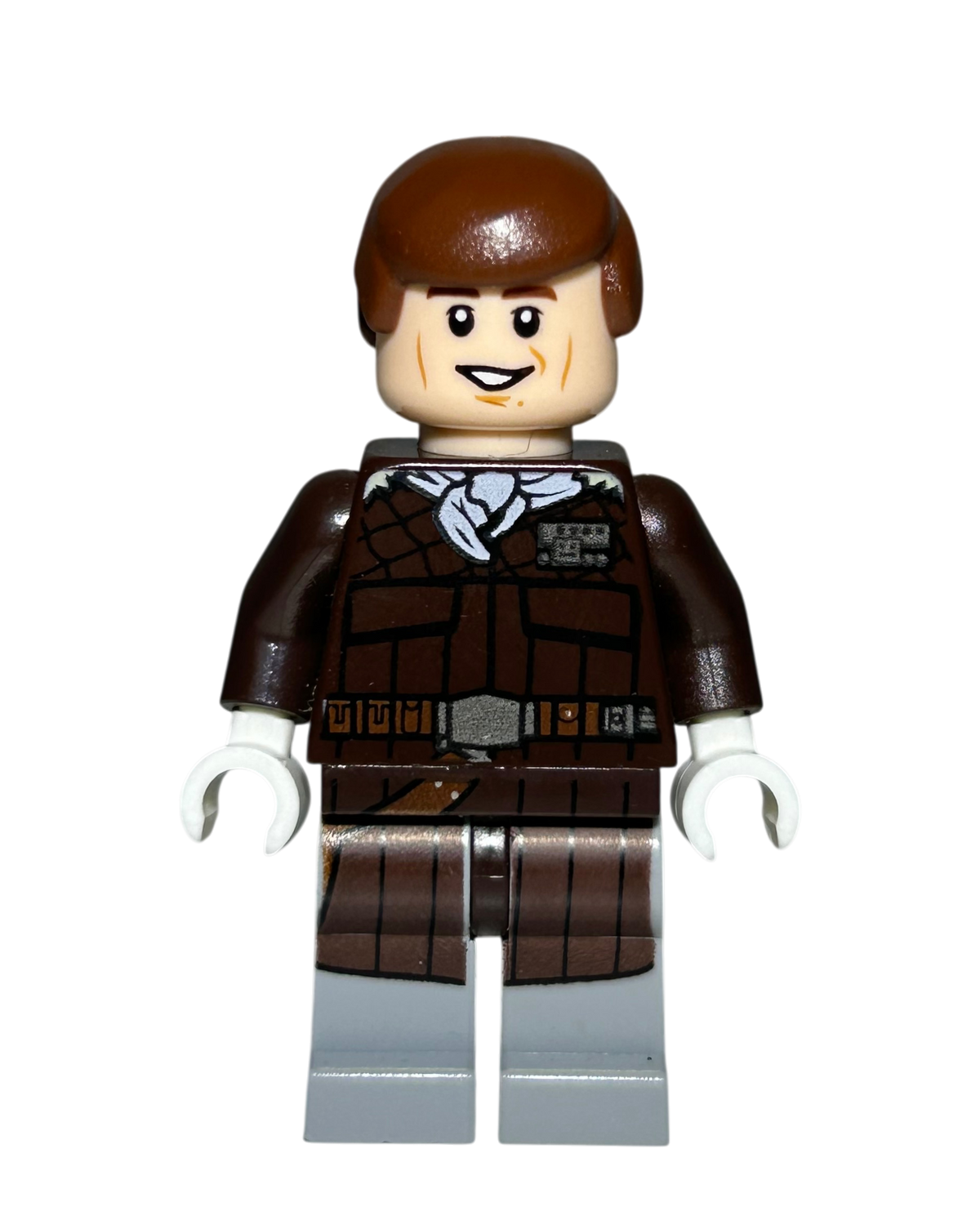 Han Solo SW0727 LEGO Star Wars Minifigur Hoth Outfit Detailansicht brick2d2
