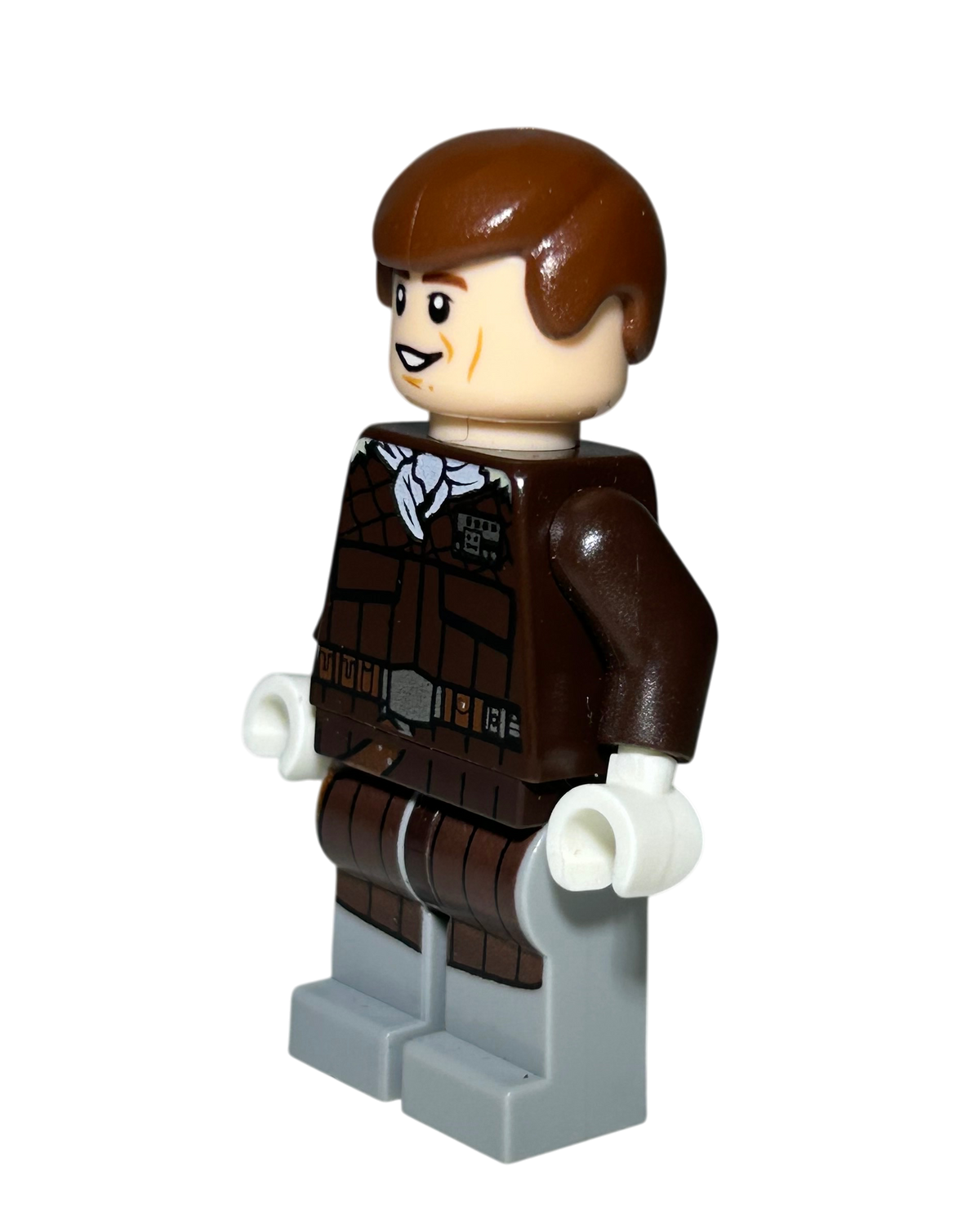 Han Solo SW0727 LEGO Star Wars Minifigur Hoth Outfit Seitenansicht rechts brick2d2