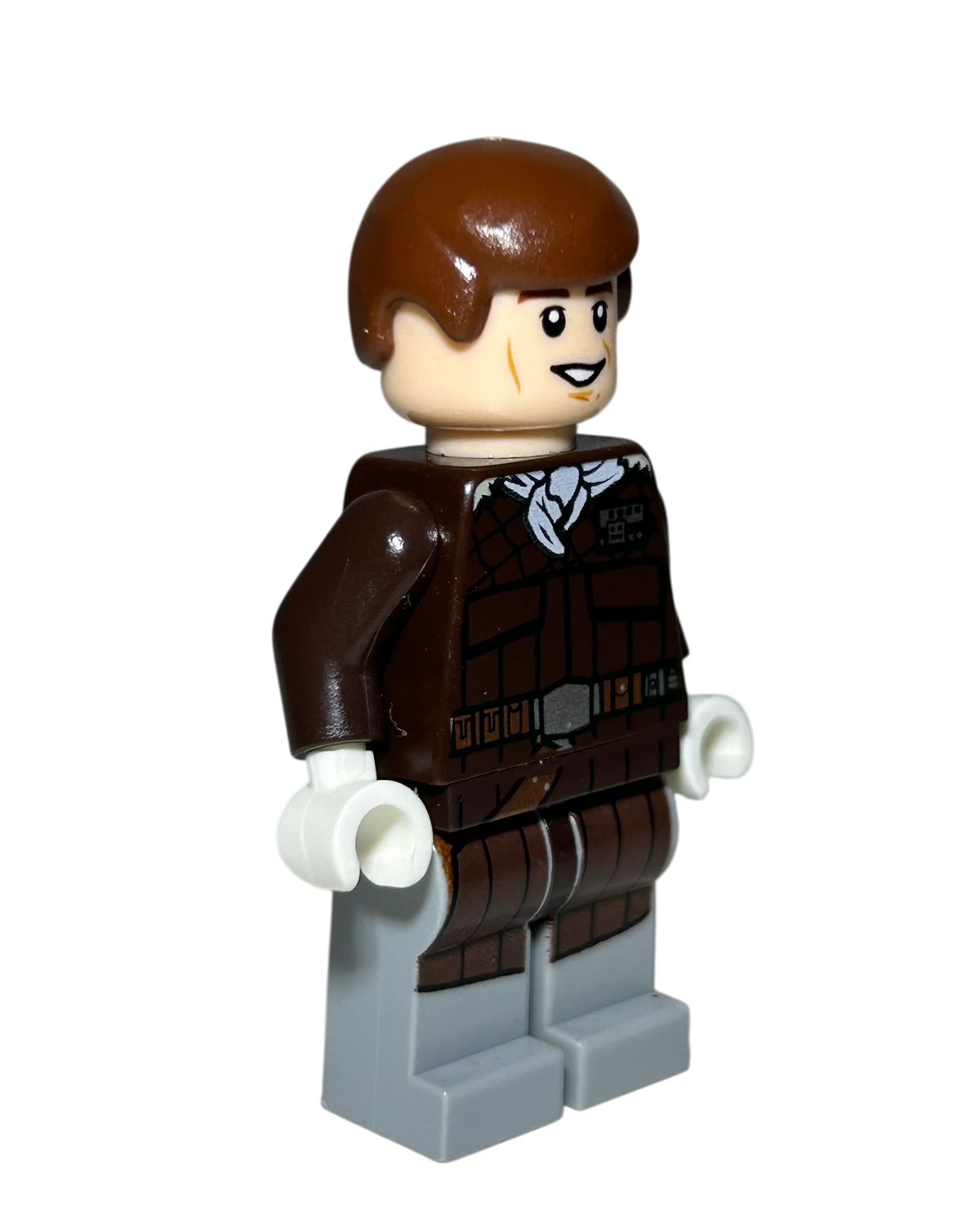 Han Solo SW0727 LEGO Star Wars Minifigur Hoth Outfit Seitenansicht links brick2d2