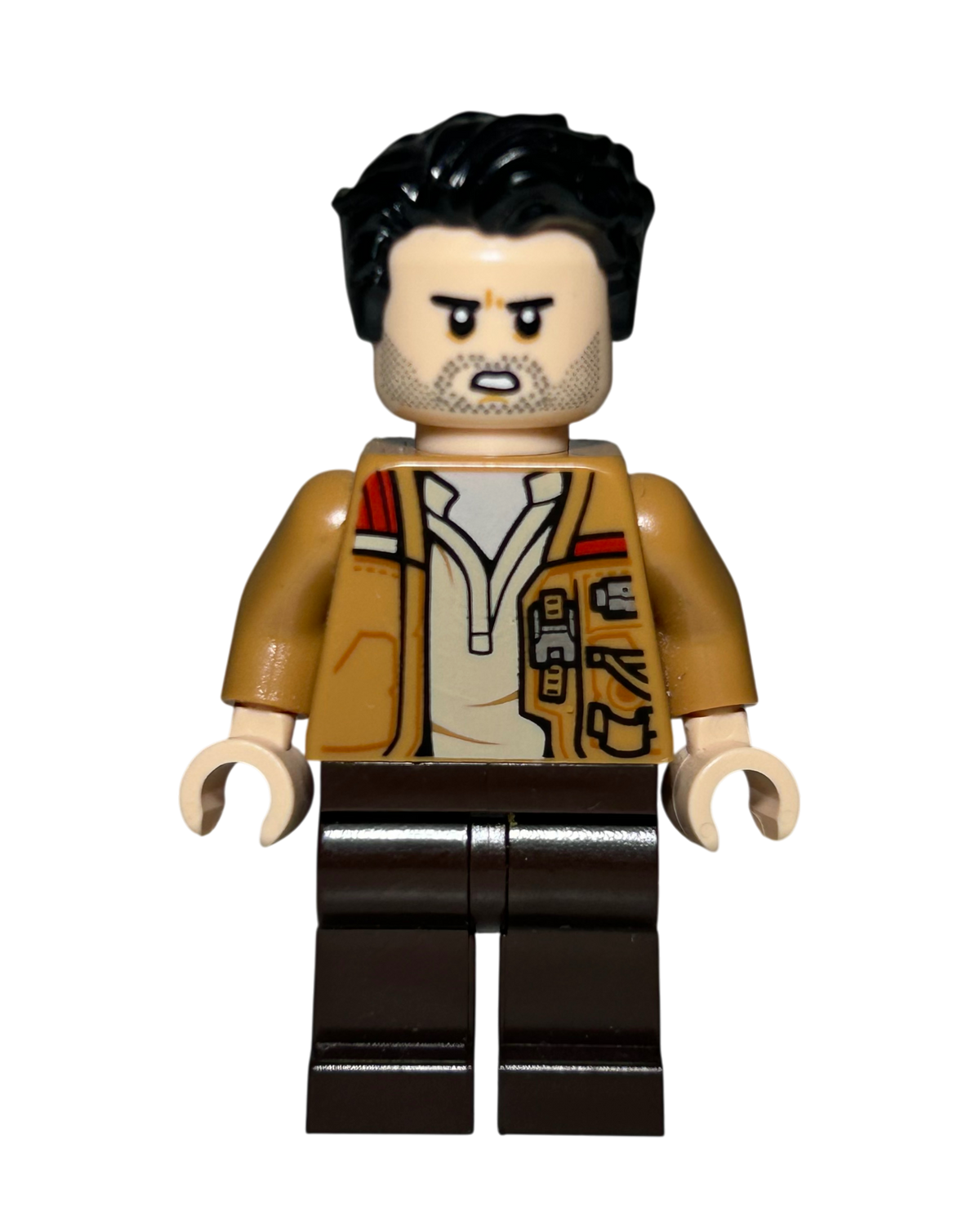 Poe Dameron SW0737 LEGO Star Wars Minifigur Detailansicht brick2d2