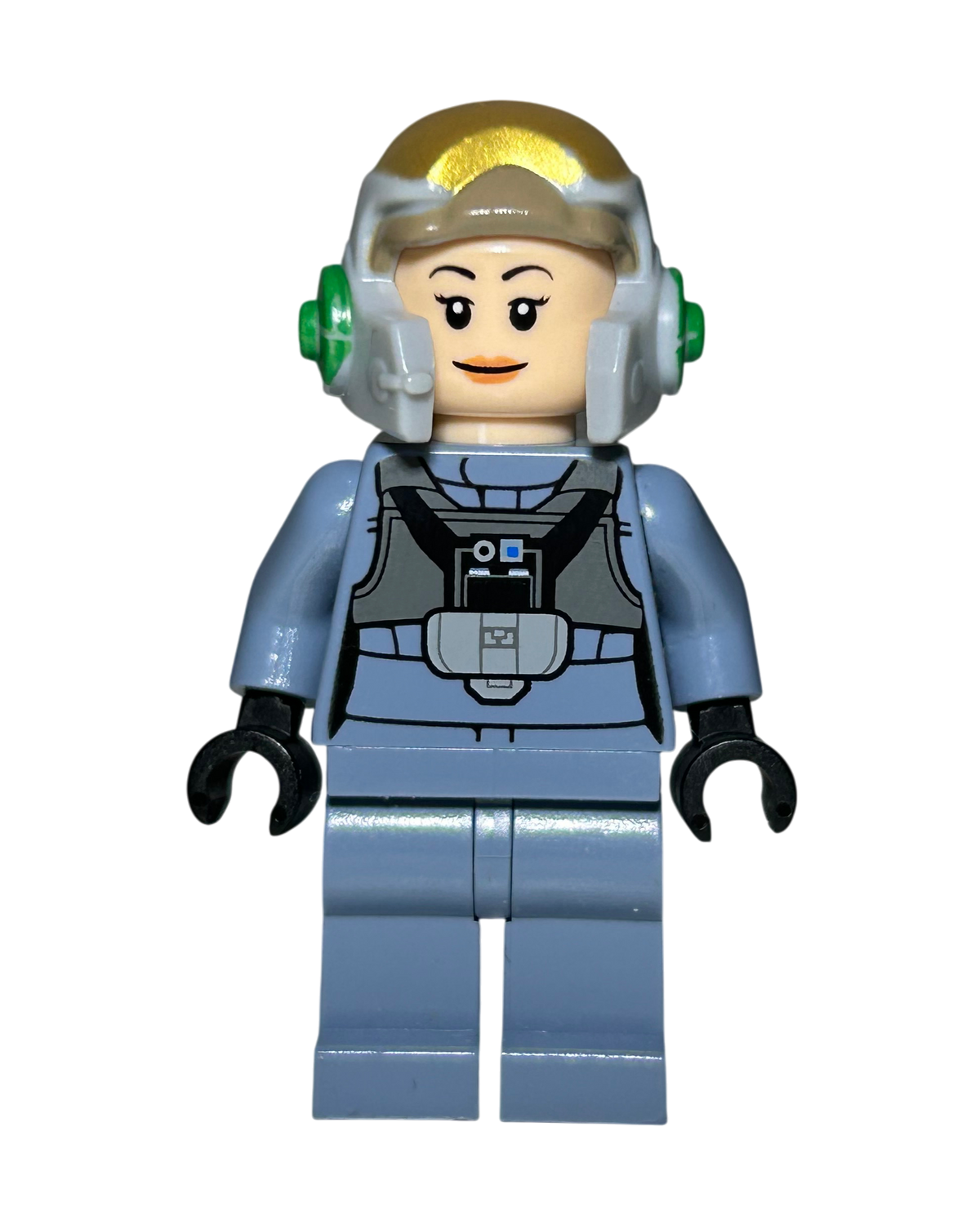 Lego Star Wars Weibliche A-Wing Pilotin SW0743 Vorderansicht brick2d2