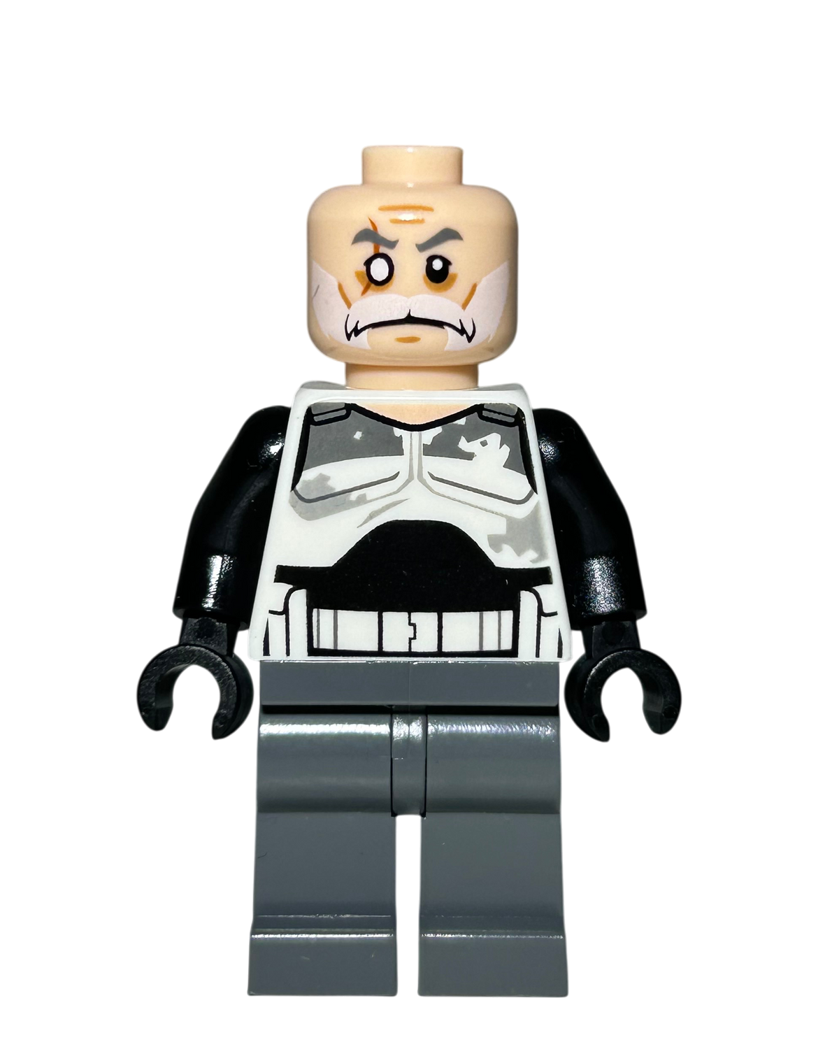 Commander Wolffe SW0750 LEGO Star Wars Minifigur Old Vorderansicht brick2d2