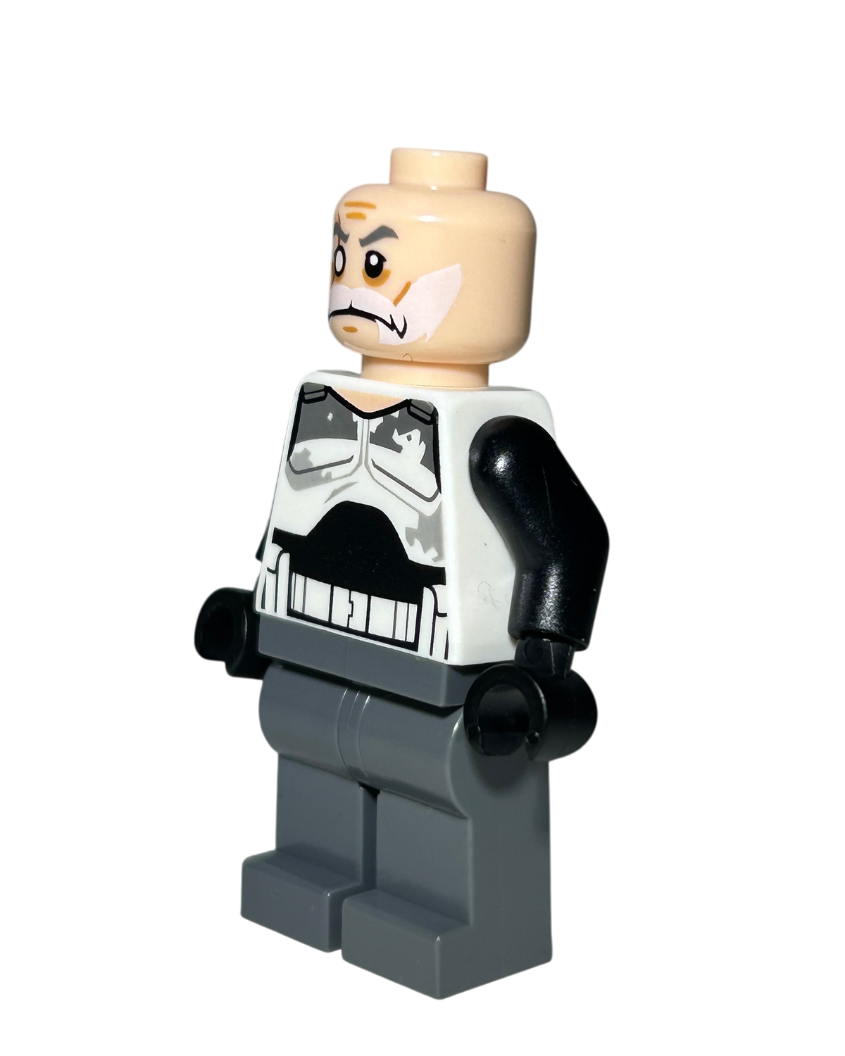 Commander Wolffe SW0750 LEGO Star Wars Minifigur Old Seitenansicht rechts brick2d2