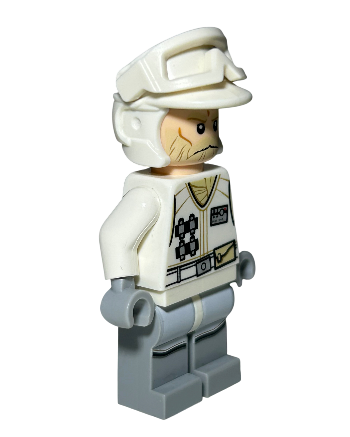 Hoth Rebel Trooper Weiße Uniform Alt SW0765 LEGO Star Wars Minifigur Seitenansicht links brick2d2