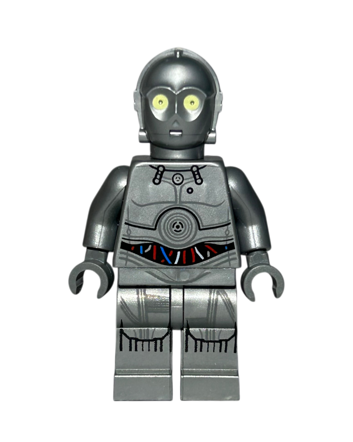Silver Protocol Droid SW0766 LEGO Star Wars Minifigur Vorderansicht