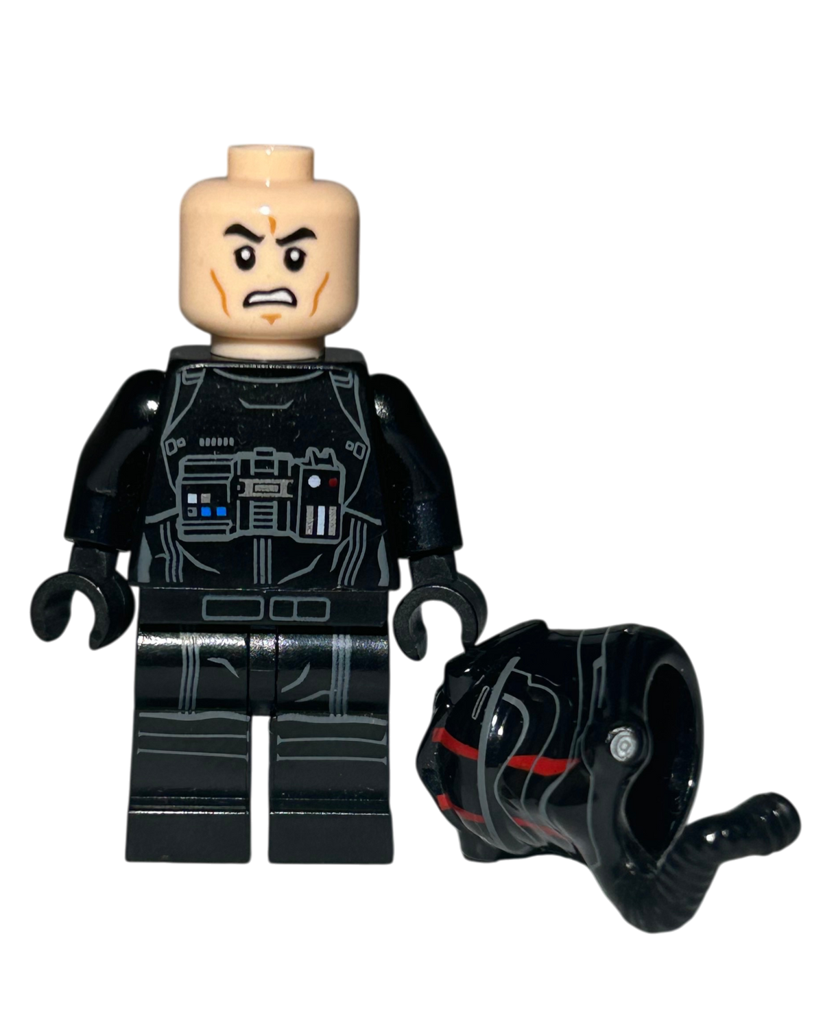 First Order TIE Fighter Pilot SW0860 LEGO Star Wars Minifigur Detailansicht