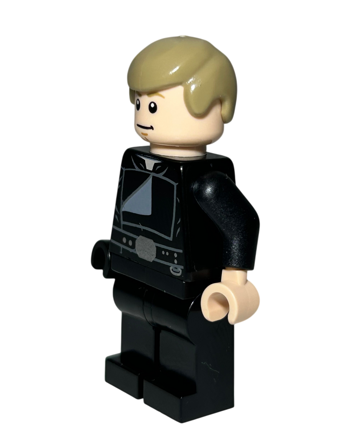 Luke Skywalker Jedi Meister Outfit SW0880 LEGO Star Wars Minifigur Seitenansicht links brick2d2