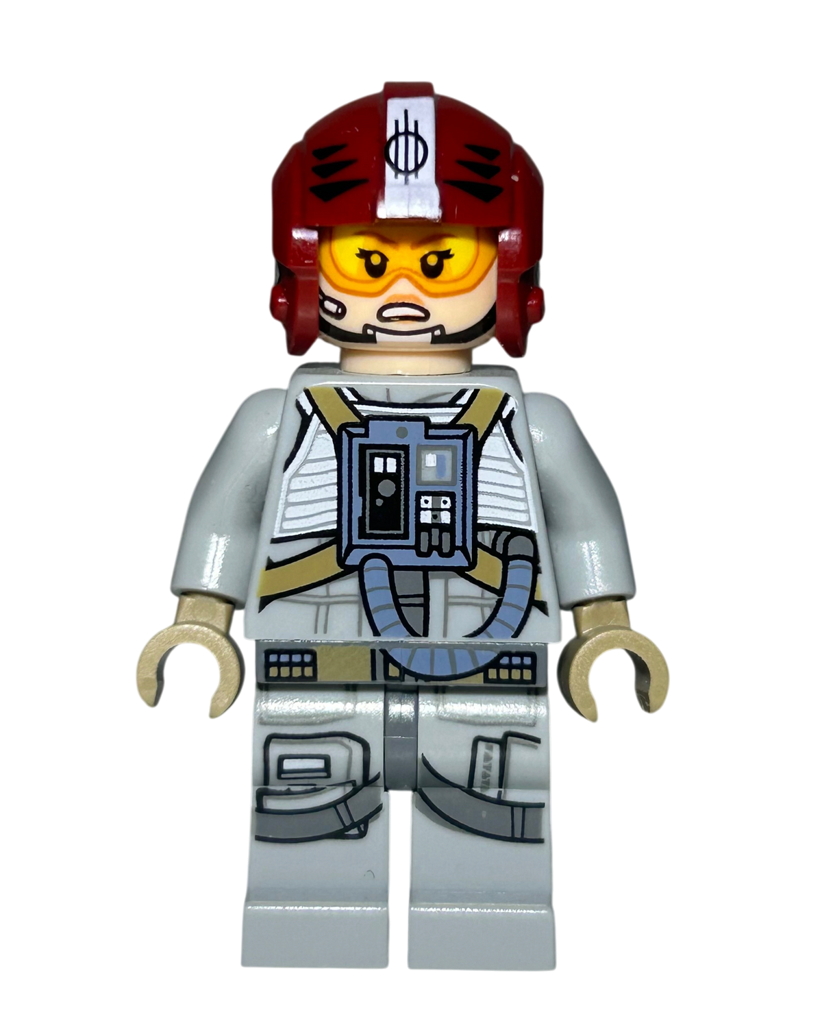 Sandspeeder-Pilotin LEGO Star Wars Minifigur SW0882 aus Set 75204 Sandspeeder Detailansicht brick2d2