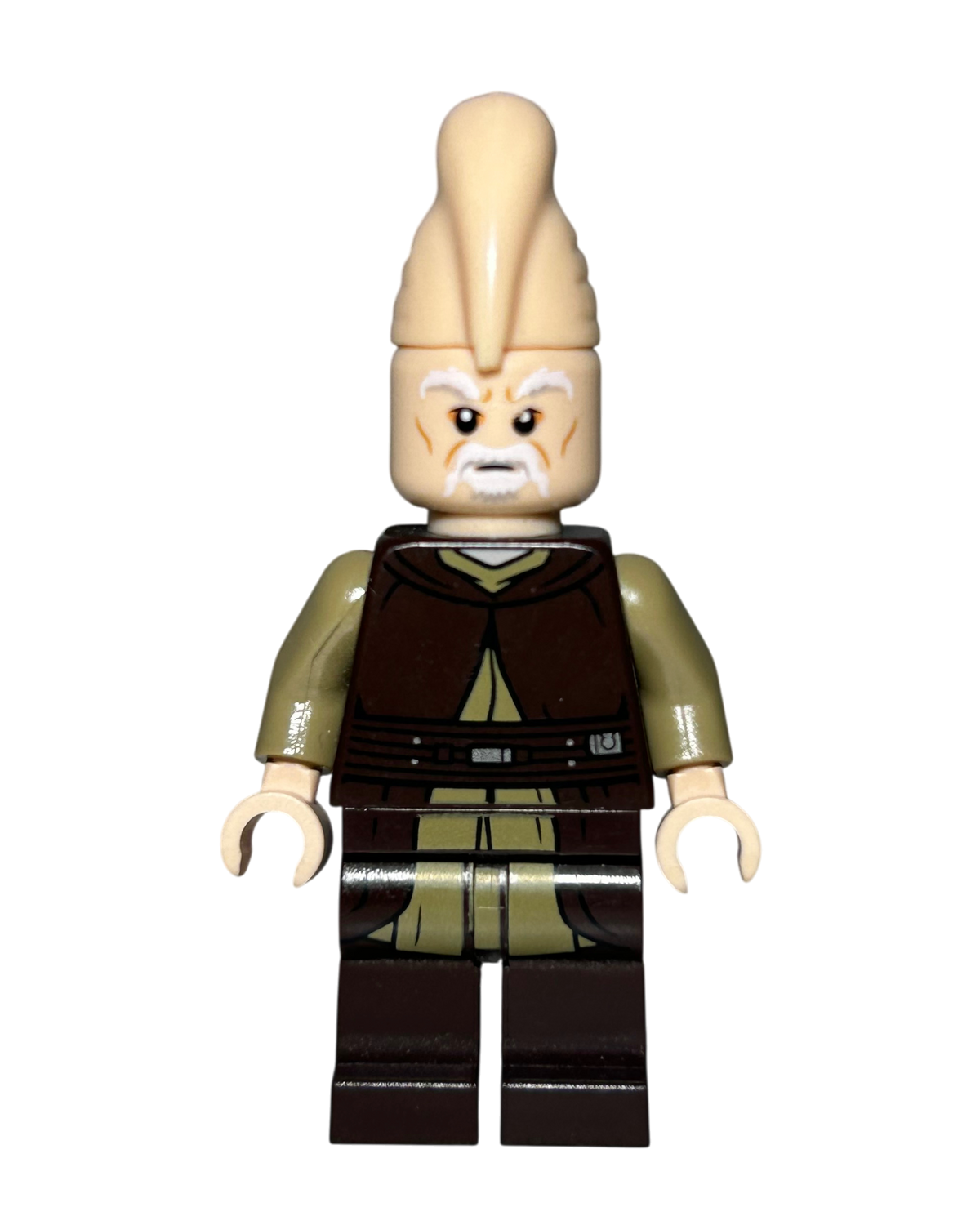 Ki Adi Mundi SW0911 LEGO Star Wars Minifigur Vorderansicht brick2d2