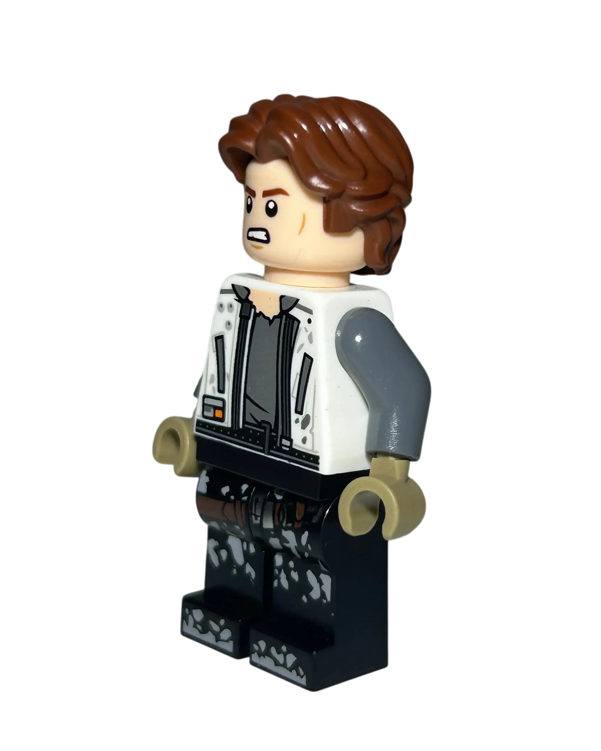 Han Solo SW0915 LEGO Star Wars Minifigur Solo Film Seitenansicht rechts brick2d2