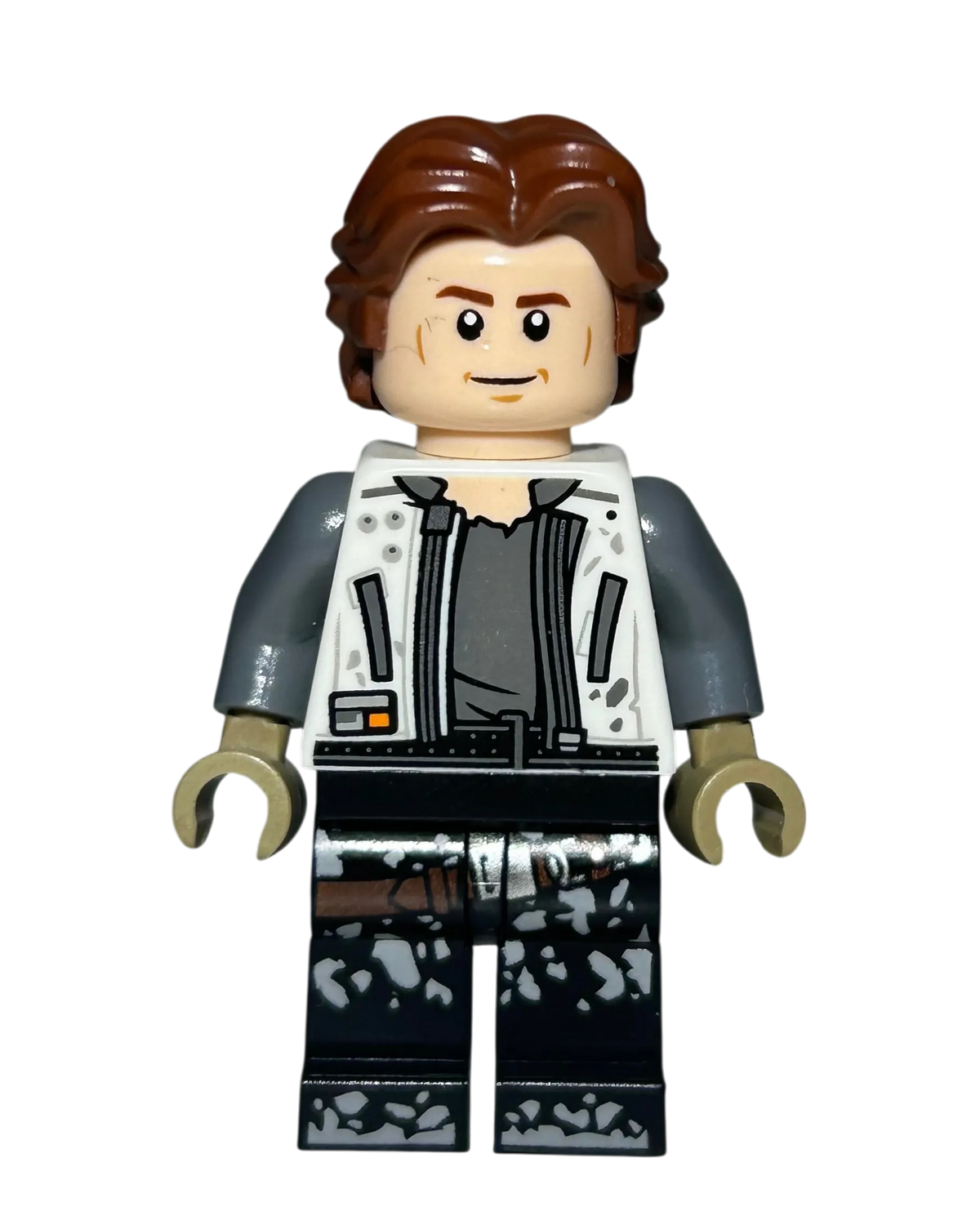 Han Solo SW0915 LEGO Star Wars Minifigur Solo Film Detailansicht brick2d2