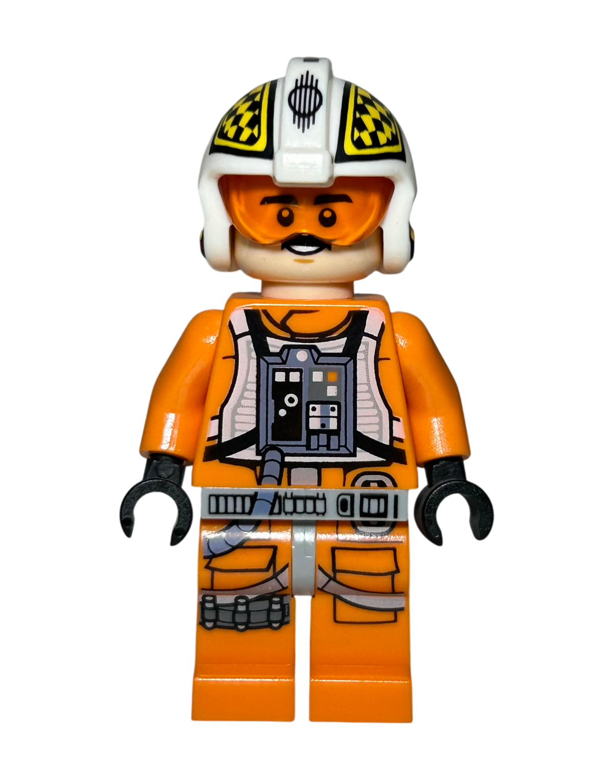 Biggs Darklighter Dual Molded Helmet SW0944 LEGO Star Wars Minifigur Vorderansicht brick2d2