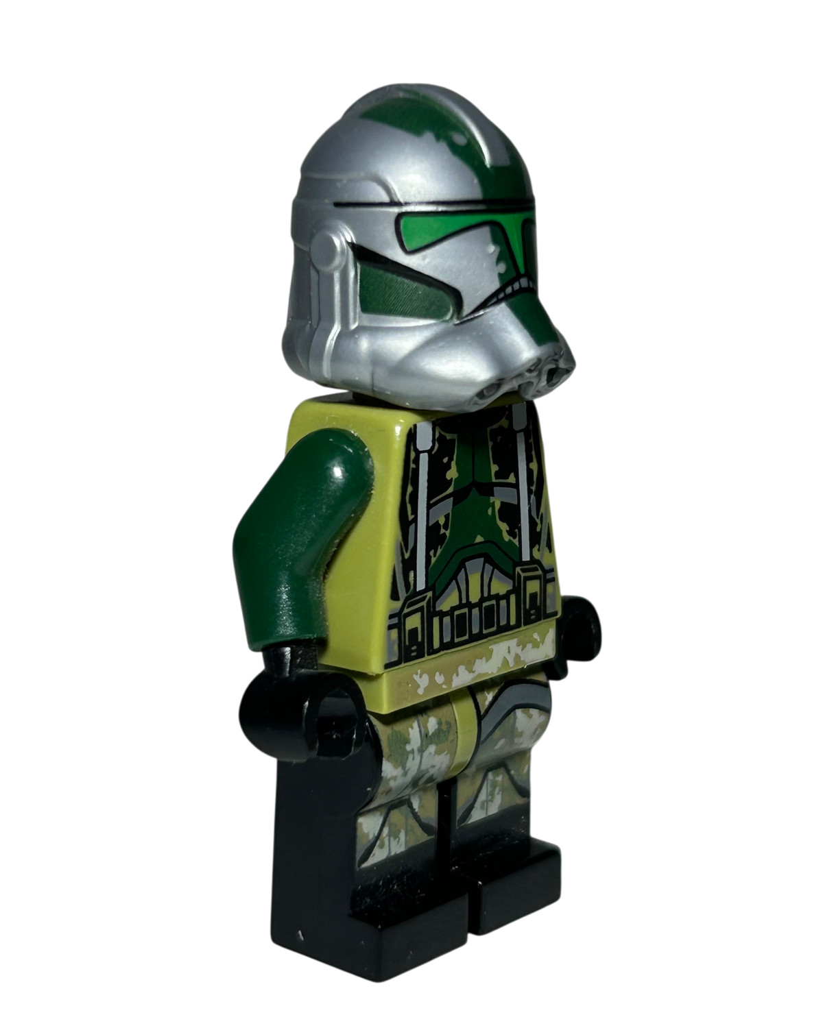 Clone Trooper Commander Gree 41st Elite Corps Phase 2 SW1003 LEGO Star Wars Minifigur Seitenansicht links brick2d2