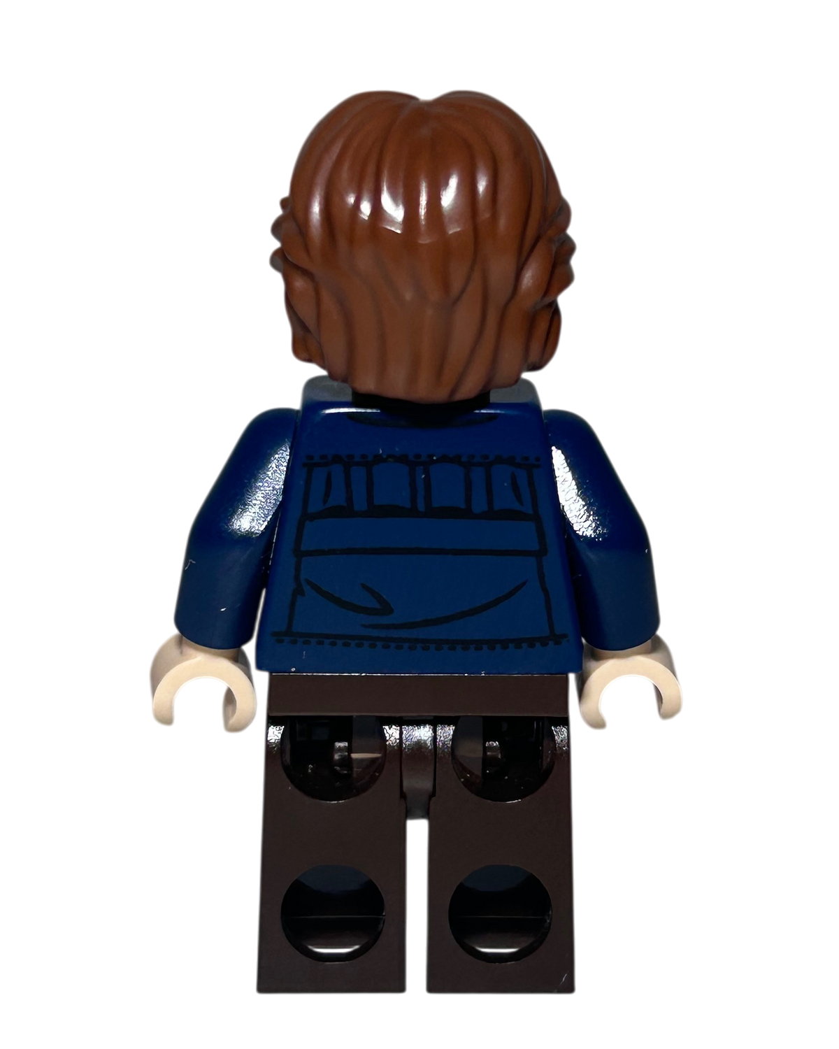 Han Solo SW1021 LEGO Star Wars Minifigur blaue Jacke braune Hose Rückansicht brick2d2