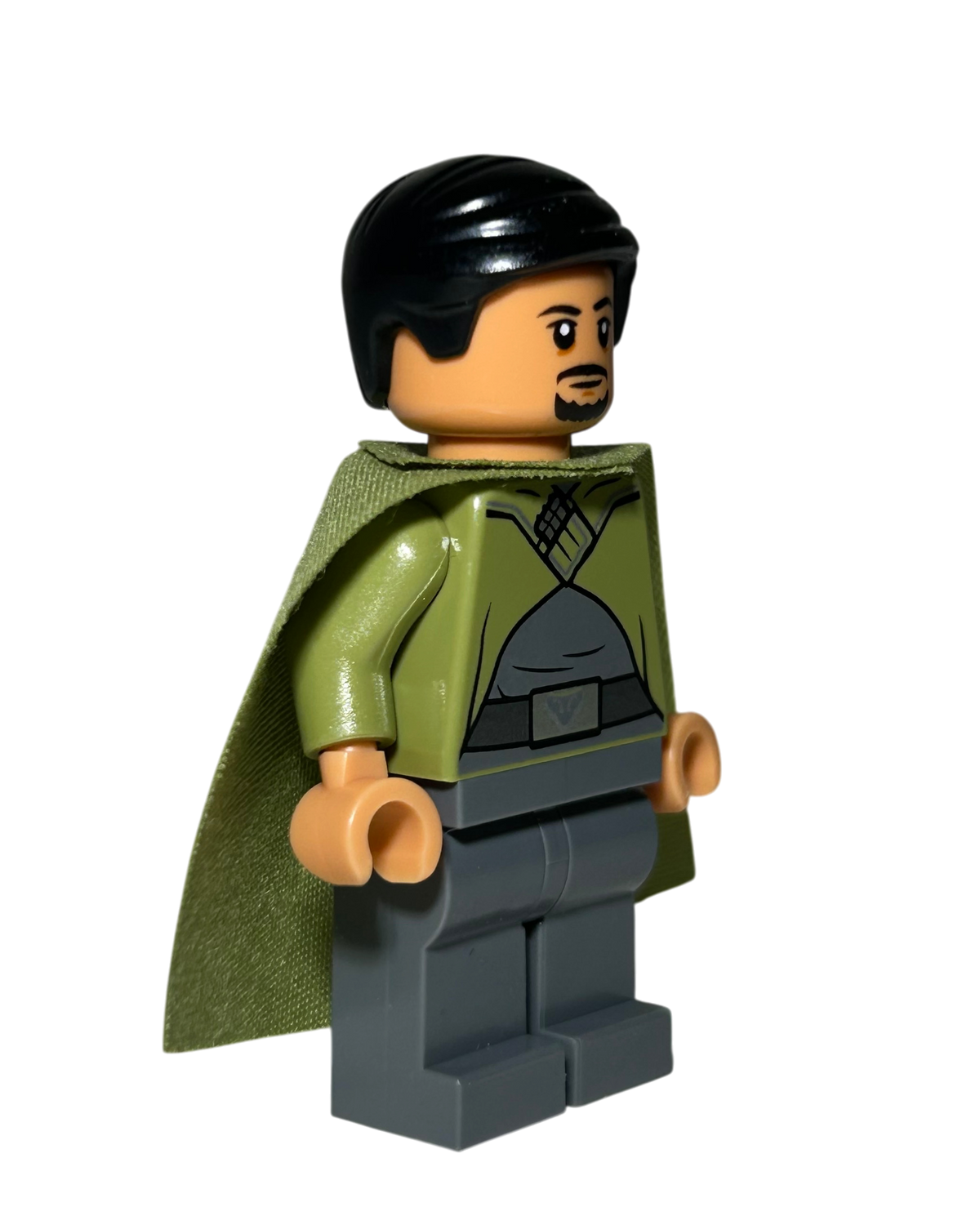 LEGO Star Wars Bail Organa SW1037 Minifigur mit grünem Cape Seitenansicht links brick2d2