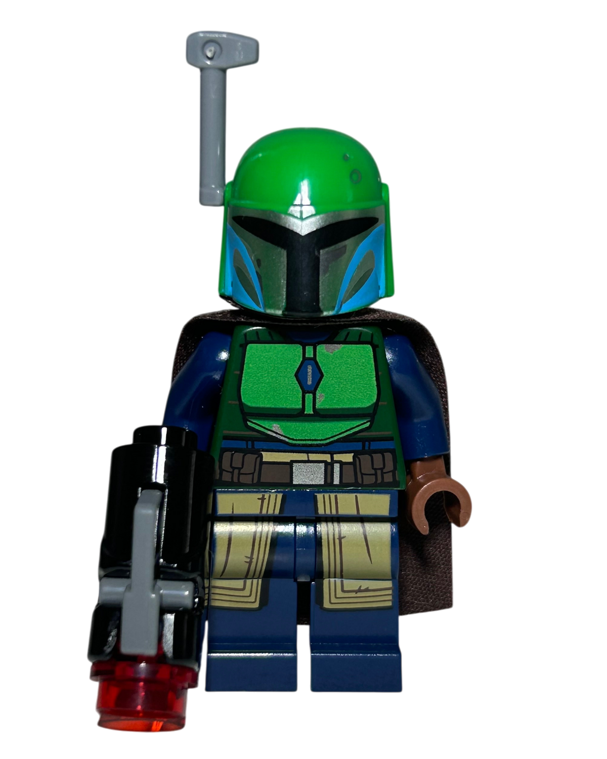 LEGO Star Wars Minifigur Mandalorian Warrior SW1078 Vorderansicht – Brick2D2